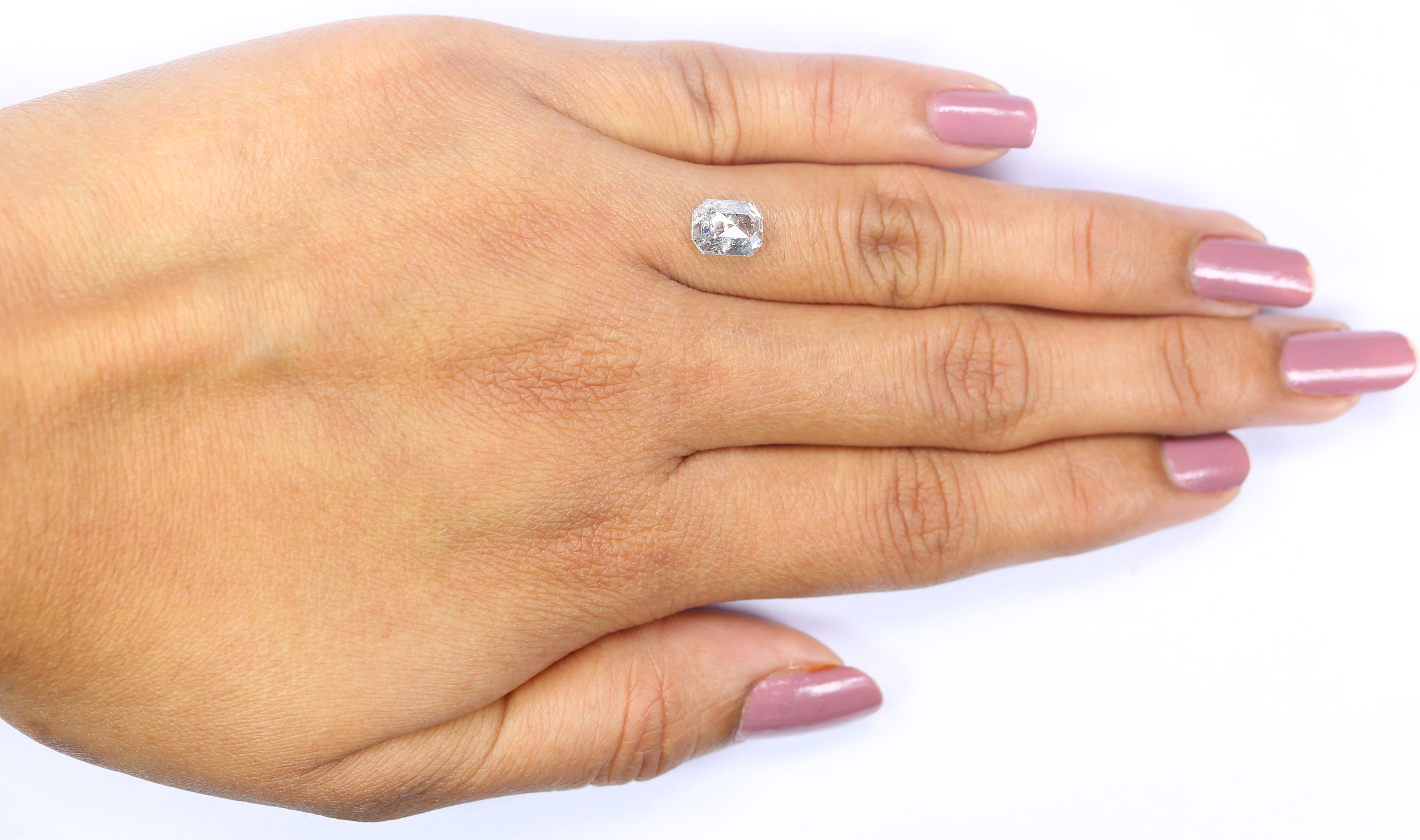 1.57 CT Natural Loose Emerald Shape Diamond White - G Color Emerald Cut Diamond 7.30 MM Natural Loose Emerald Shape Rose Cut Diamond QL2584