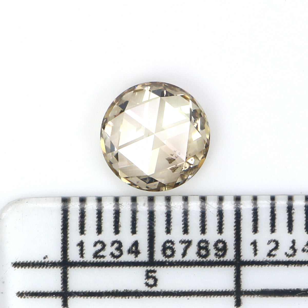 Natural Loose Round Rose Cut Diamond White - J Color 1.12 CT 6.39 MM Round Shape Rose Cut Diamond L2624