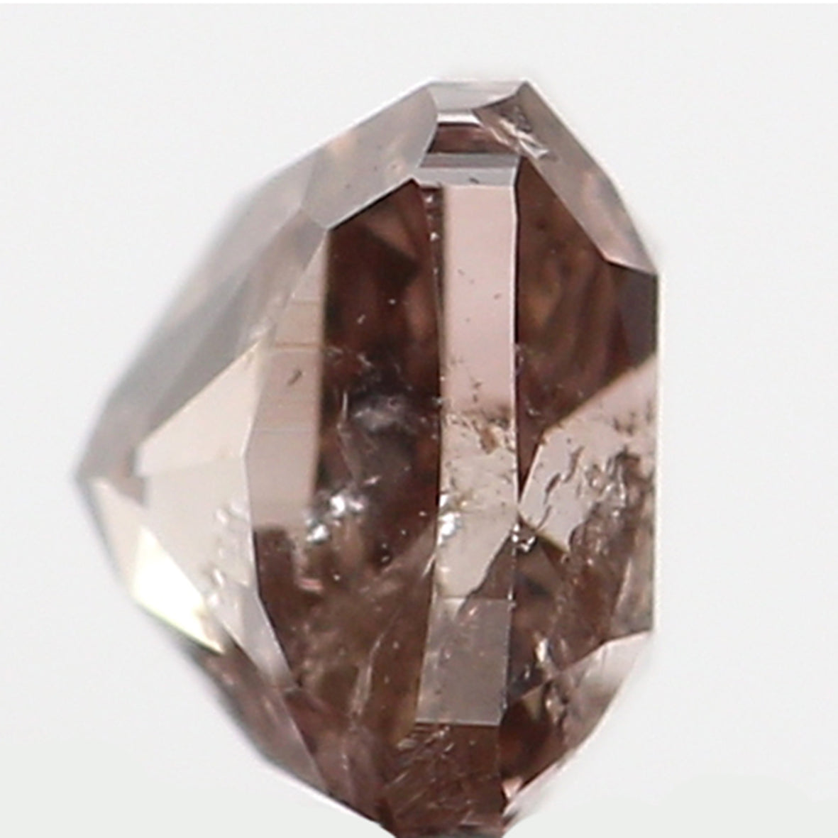 0.22 Ct Natural Loose Diamond, Cushion Diamond, Brown Diamond, Pink Diamond, Polished Diamond, Real Diamond, Rustic Diamond L5600