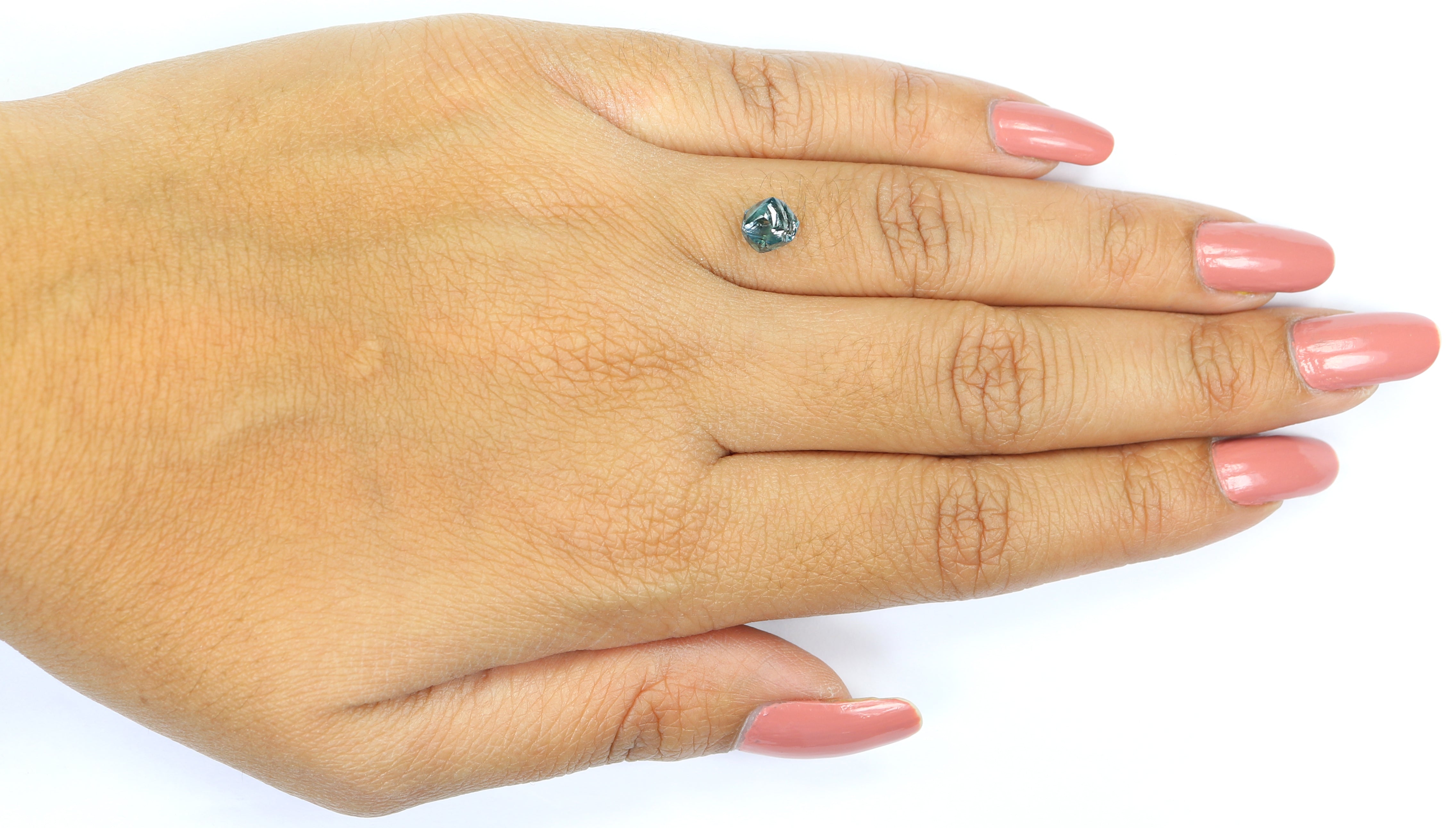 1.48 CT Natural Loose Rough Shape Diamond Blue Color Rough Cut Diamond 7.00 MM Natural Loose Blue Color Rough Irregular Cut Diamond L2357