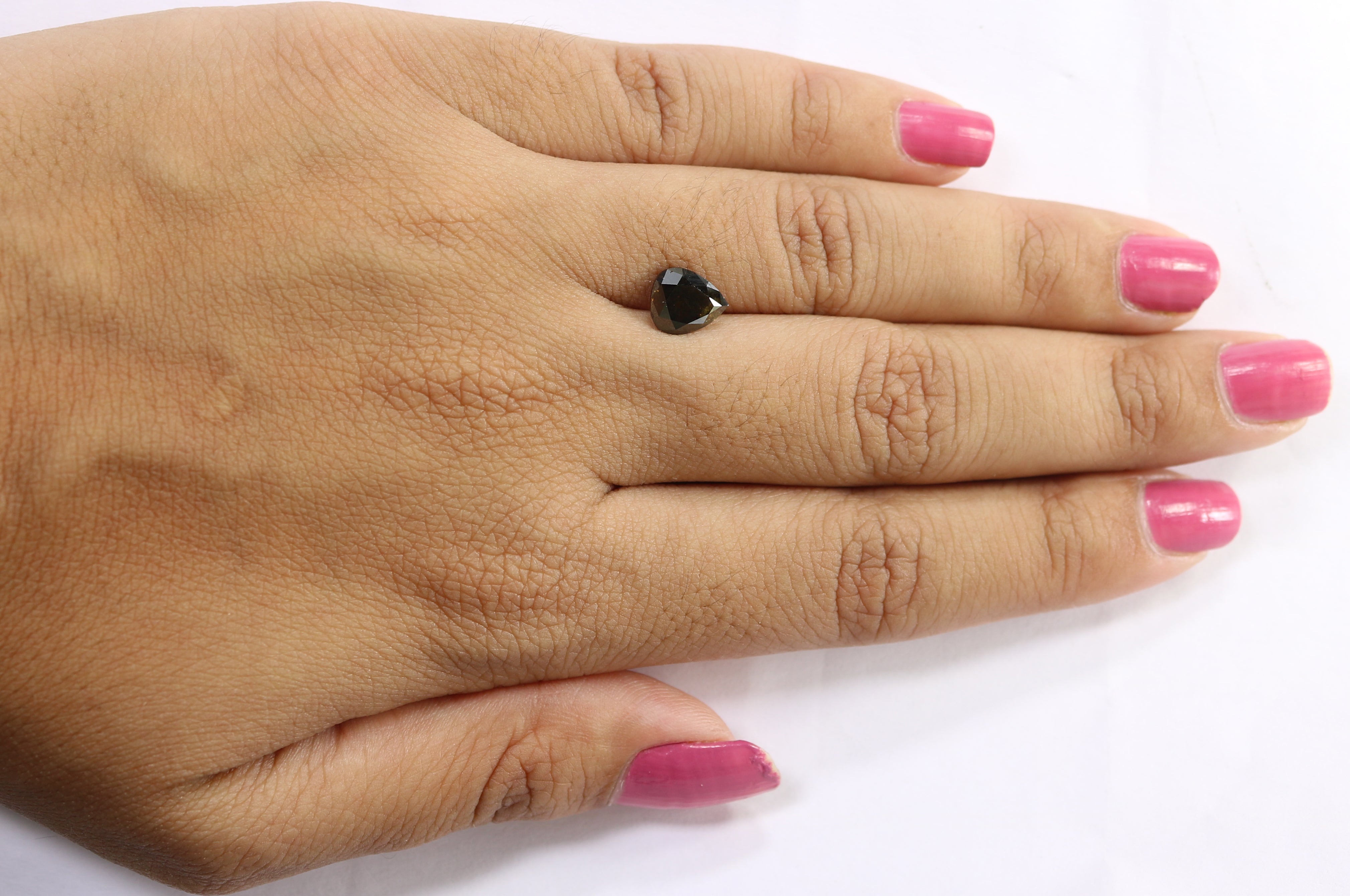 1.41 Ct Natural Loose Pear Shape Diamond Brown Color Pear Cut Diamond 7.80 MM Natural Loose Brown Color Pear Brilliant Cut Diamond LQ8075