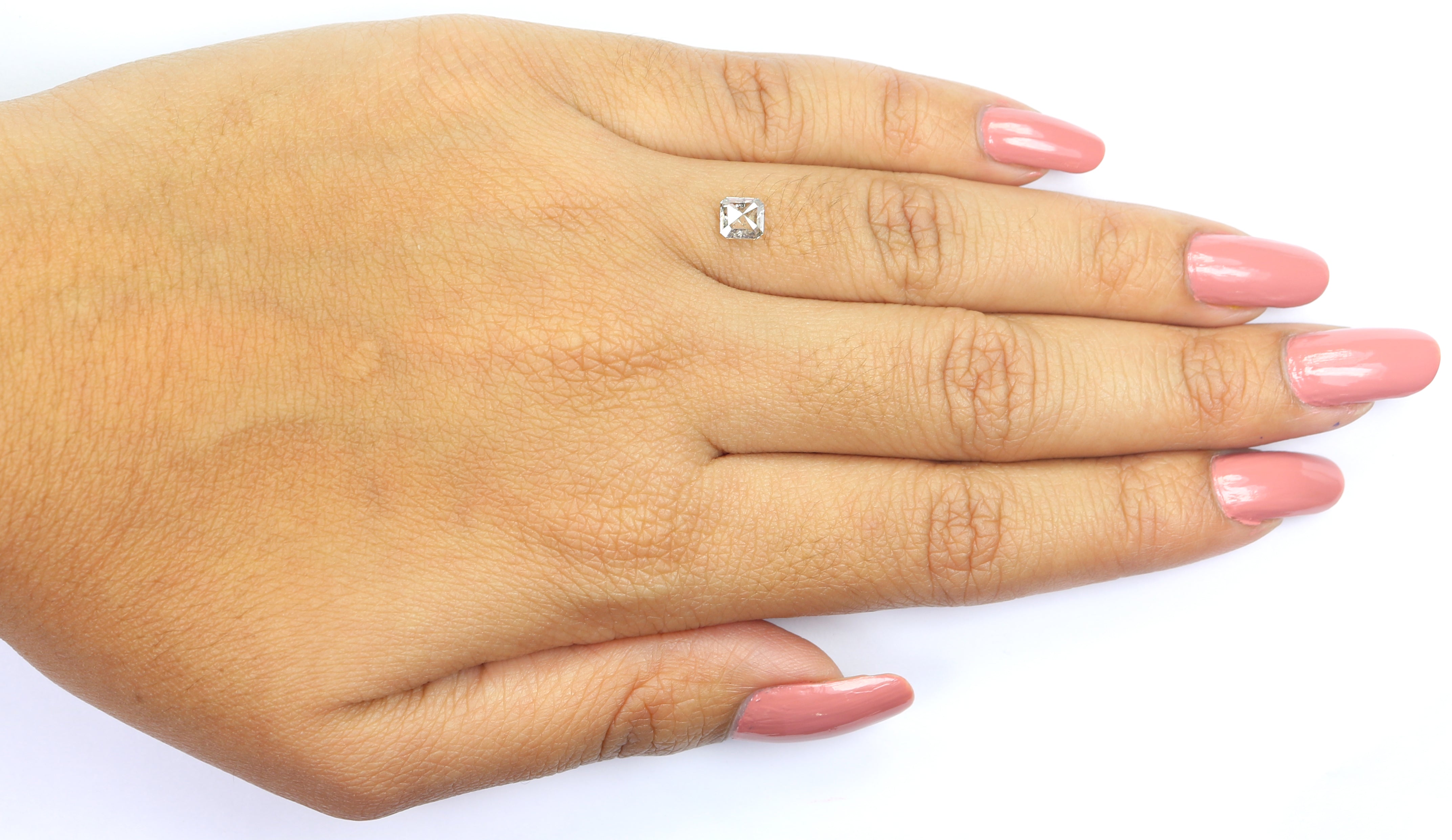 0.42 CT Natural Loose Radiant Shape Diamond Brown Color Radiant Cut Diamond 4.60 MM Natural Brown Diamond Radiant Rose Cut Diamond LQ5960