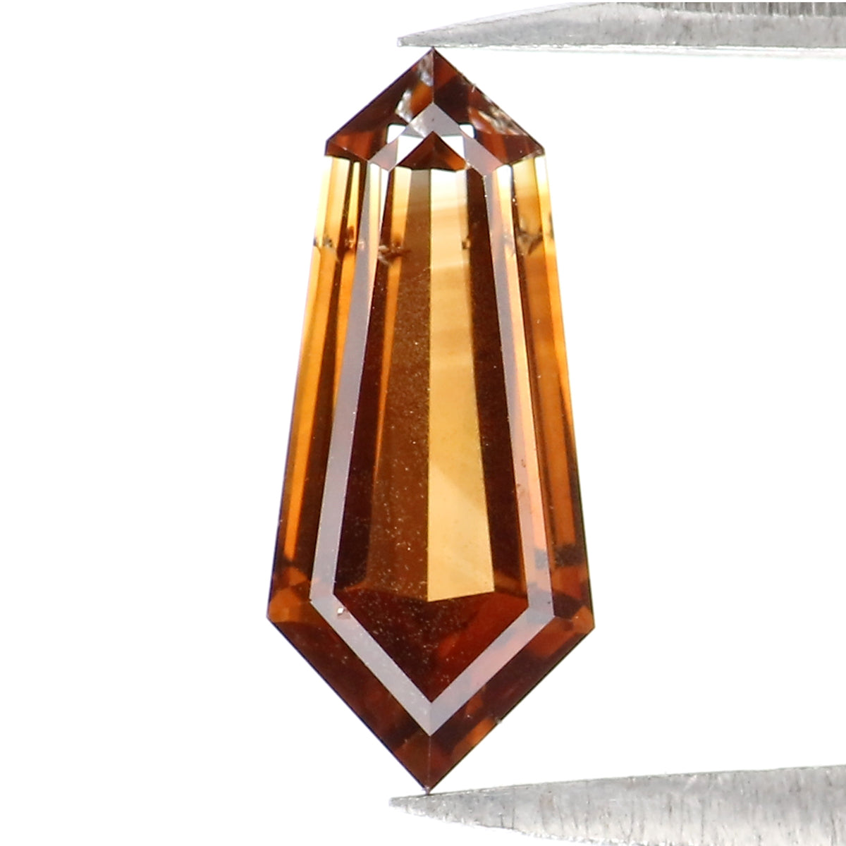 0.93 CT Natural Loose Shield Shape Diamond Brown Color Shield Cut Diamond 10.25 MM Natural Brown Diamond Shield Rose Cut Diamond QL1795