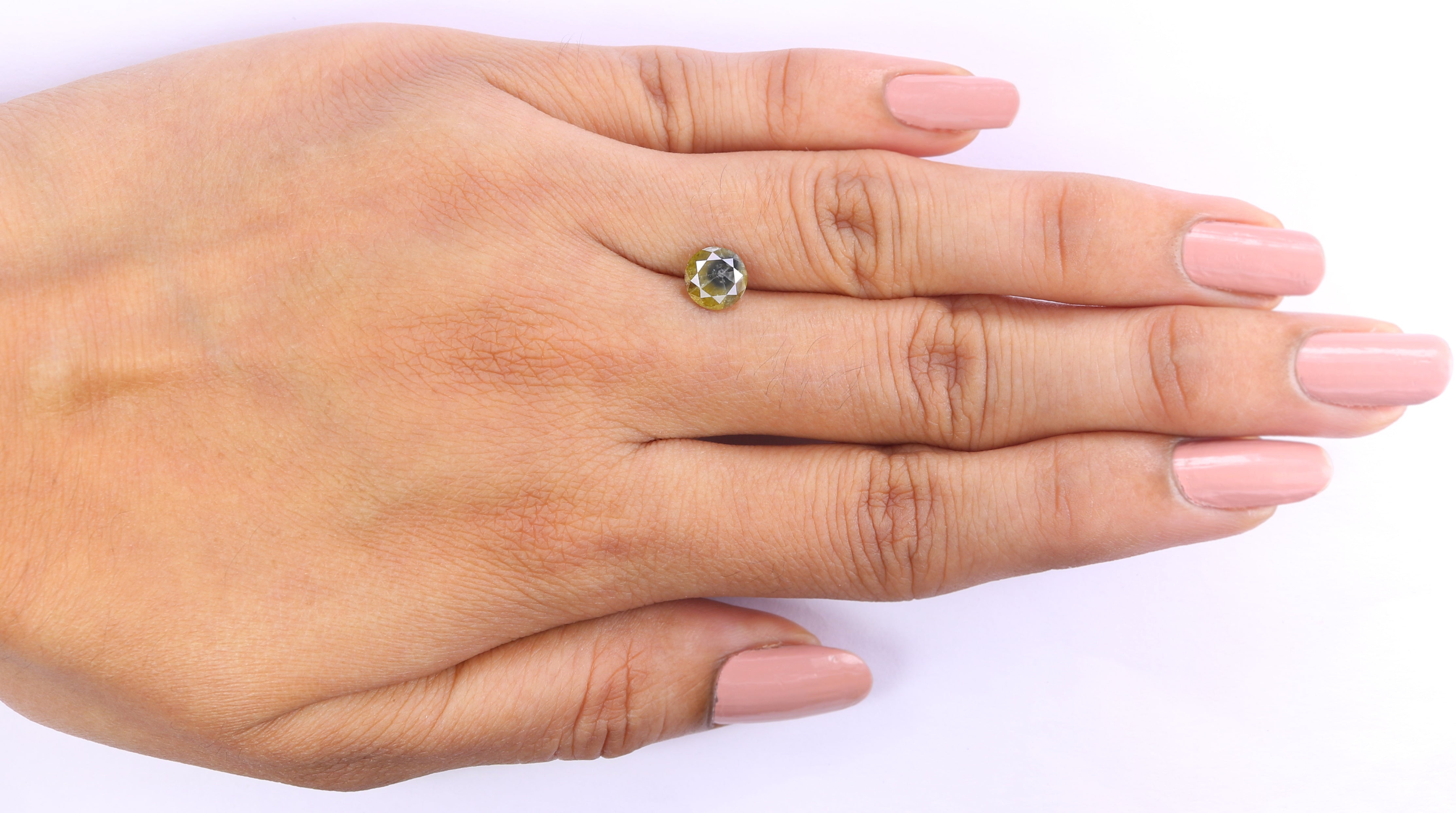 0.94 CT Natural Loose Round Shape Diamond Yellow Color Round Cut Diamond 6.20 MM Natural Yellow Color Round Brilliant Cut Diamond KQ2509