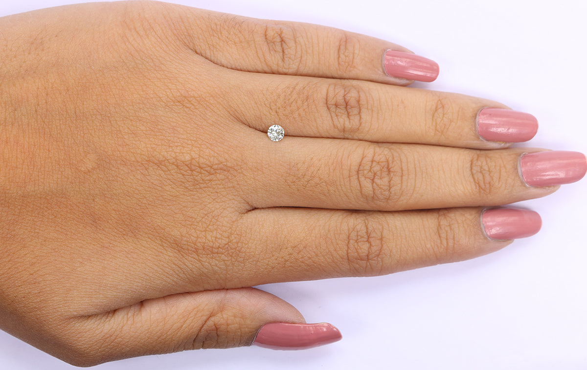 0.21 Ct Natural Loose Round Shape Diamond White - J Color Round Diamond 3.80 MM Natural Loose White Color Round Brilliant Cut Diamond LQ2063