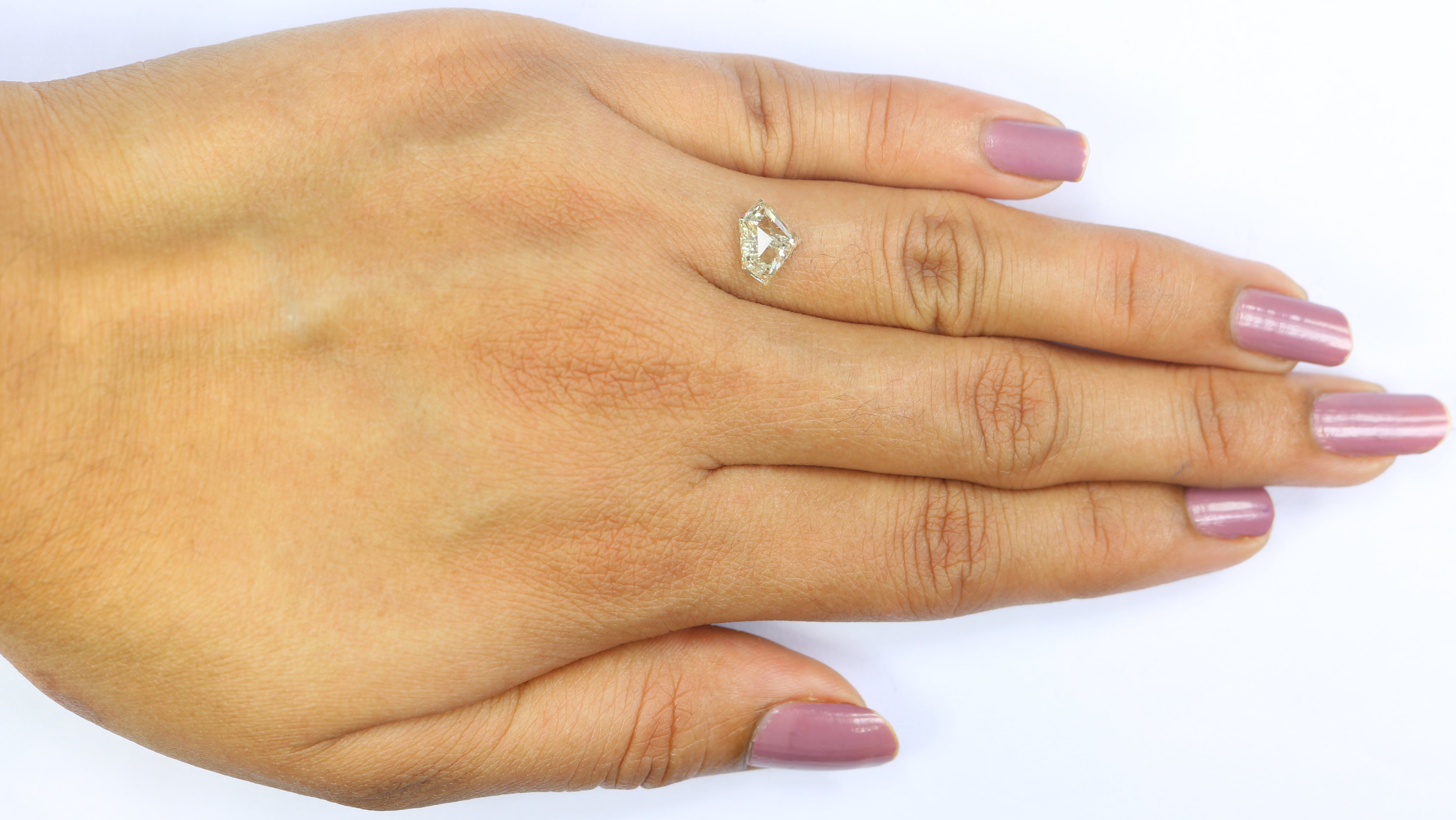 1.21 Ct Natural Loose Shield Shape Diamond White -J Color Shield Cut Diamond 6.25 MM Natural White -J Diamond Shield Rose Cut Diamond LQ2575