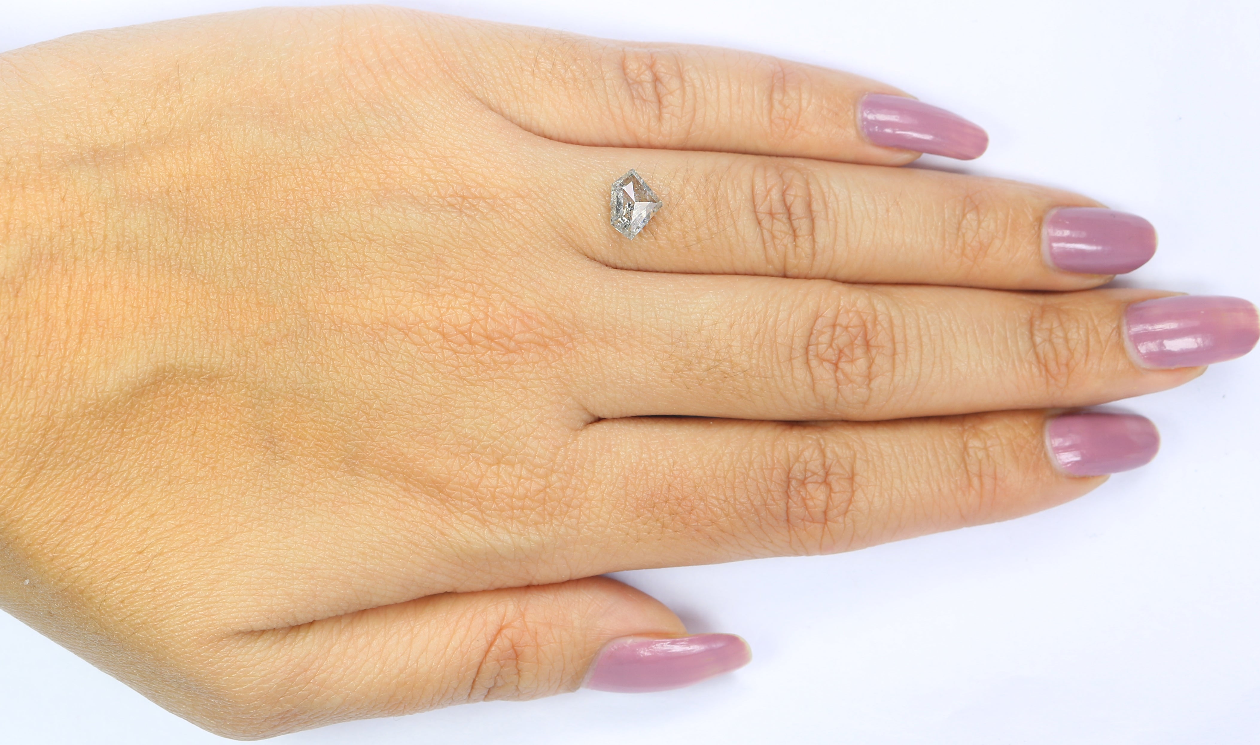 1.19 Ct Natural Loose Shield Diamond White-G Color Shield Cut Diamond 5.95 MM Natural Loose White-G Diamond Shield Rose Cut Diamond KDL2605