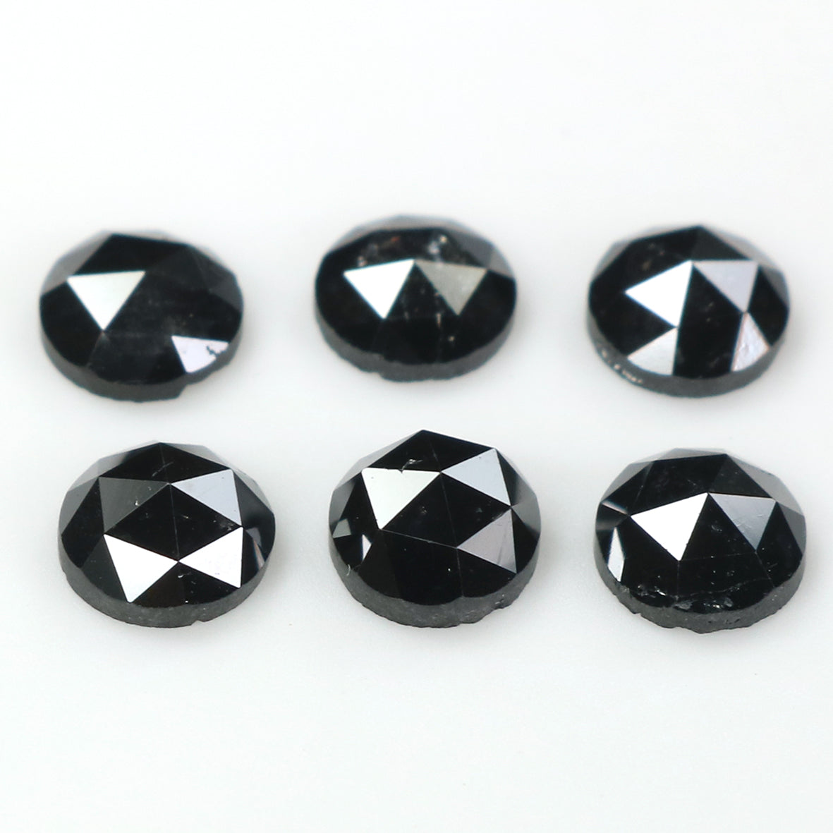 2.34 CT Natural Loose Round Rose Cut Diamond Black Color Round Shape Diamond 4.50 MM Natural Loose Black Color Round Rose Cut Diamond LQ1742