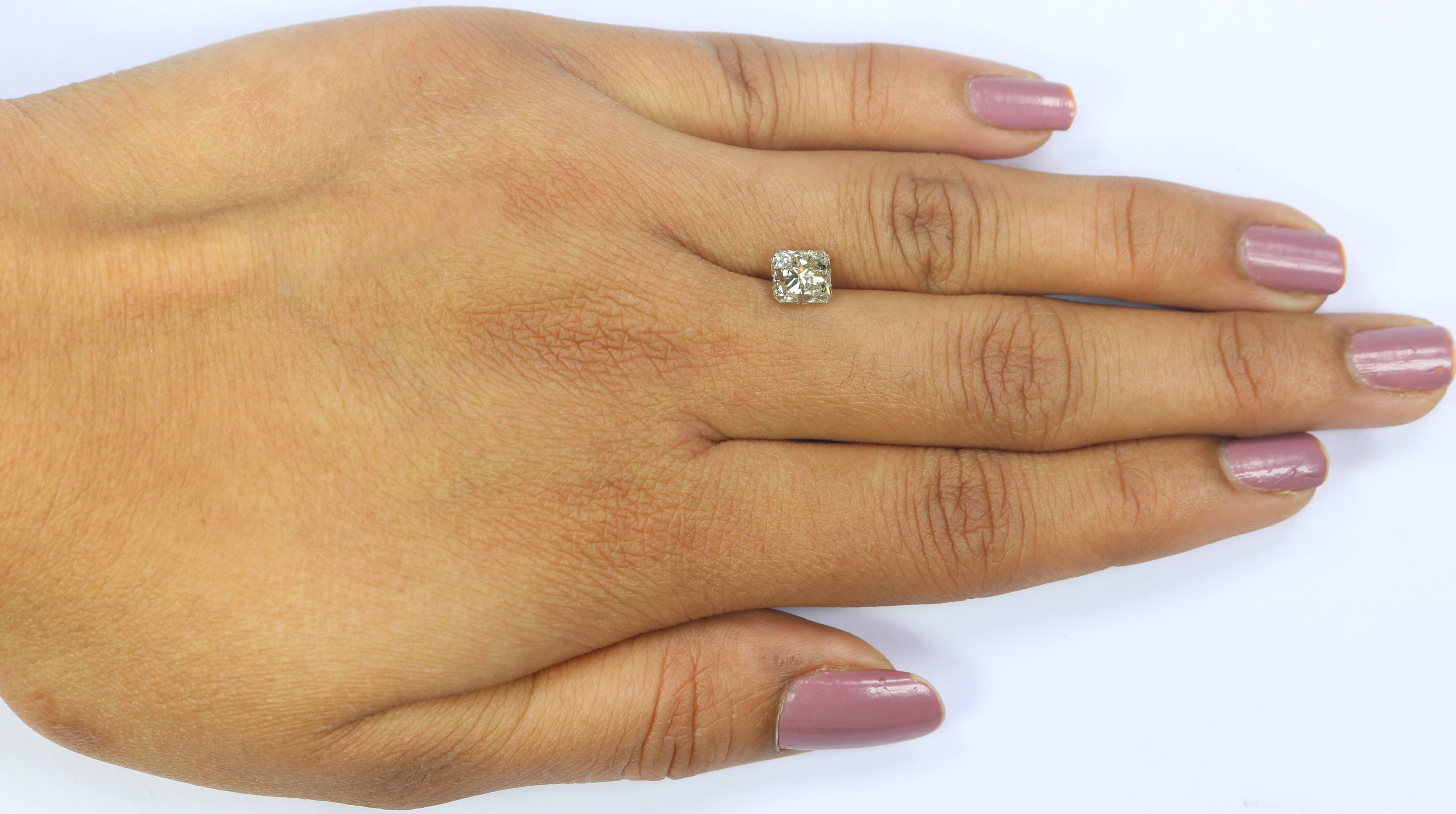 1.48 CT Natural Loose Radiant Shape Diamond White - J Color Radiant Cut Diamond 6.05 MM Natural Loose Radiant Brilliant Cut Diamond QL2640