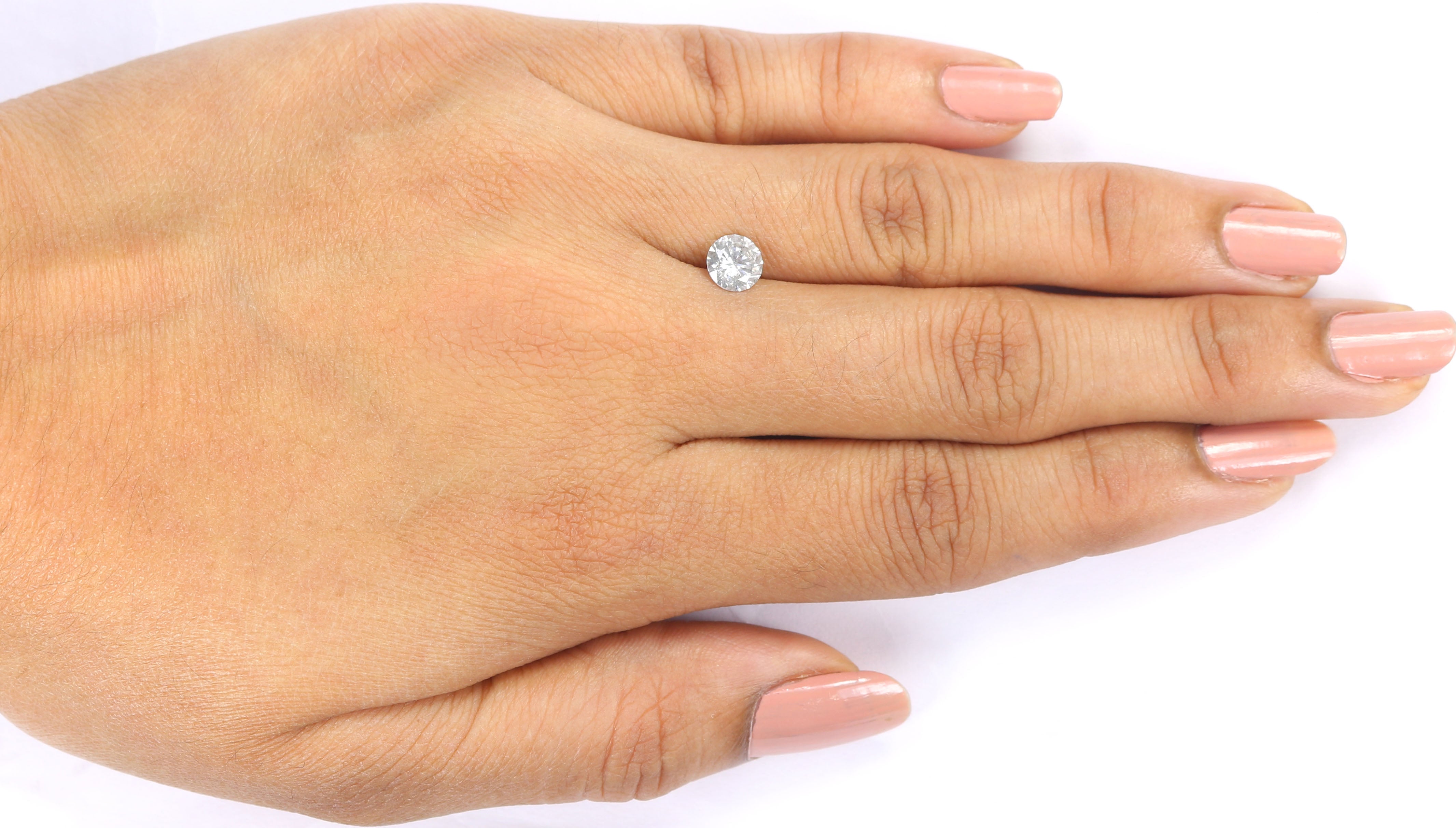 0.73 CT IGI Certified Natural Loose Round Brilliant Cut Diamond Very Light Brown Color Round Cut Diamond 5.70 MM Round Shape Diamond QL2144