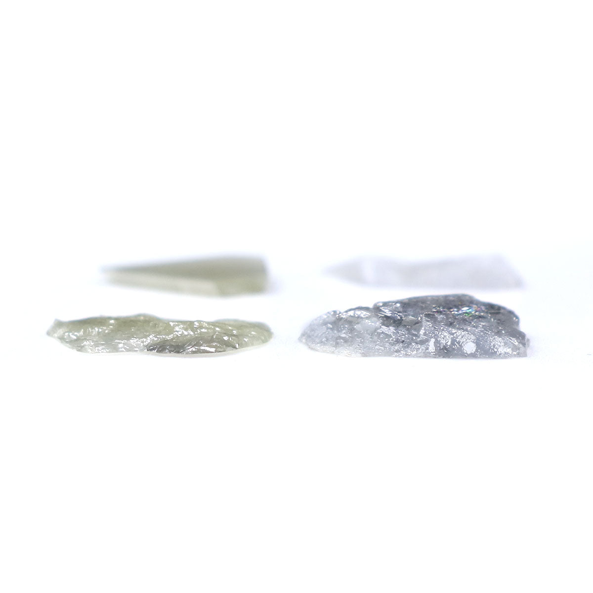 2.04 CT Natural Loose Slice Shape Diamond Grey Color Slice Cut Diamond 7.00 MM Natural Loose Grey Color Slice Irregular Cut Diamond LQ8931
