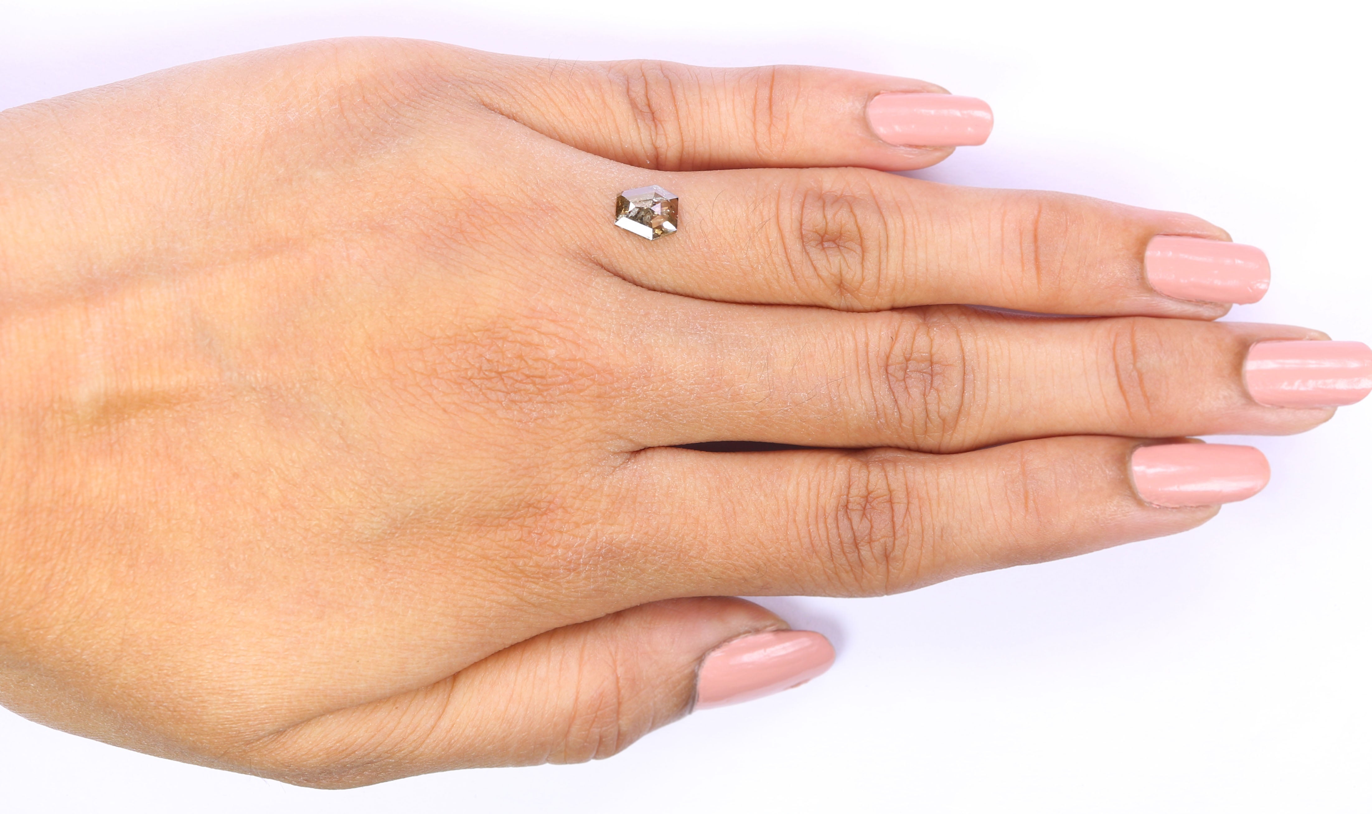 0.70 CT Natural Loose Coffin Shape Diamond Brown Color Coffin Cut Diamond 6.30 MM Natural Loose Brown Color Coffin Rose Cut Diamond LQ7437