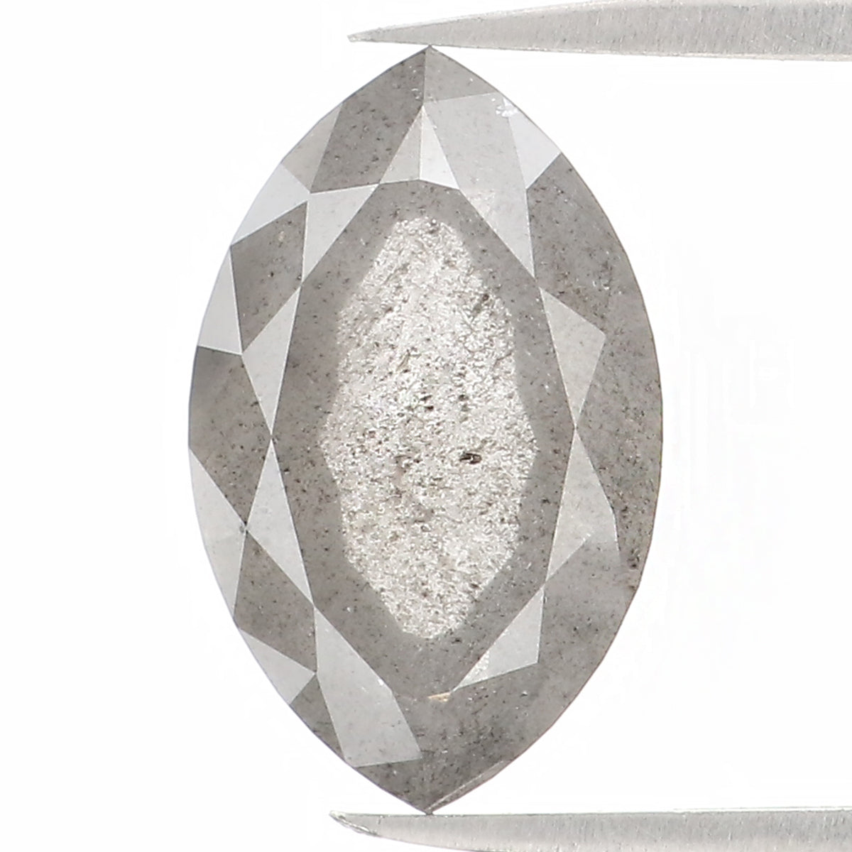 1.67 CT Natural Loose Marquise Shape Diamond Salt And Pepper Loose Marquise Rose Cut Diamond 9.65 MM Grey Color Marquise Cut Diamond QL1124