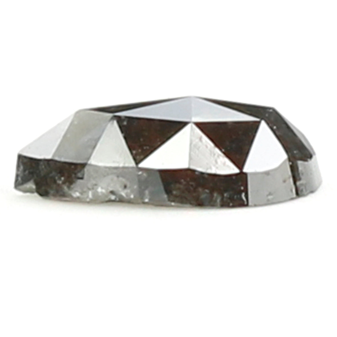 0.63 CT Natural Loose Pear Shape Diamond Black Color Pear Cut Diamond 7.20 MM Natural Loose Black Color Diamond Pear Rose Cut Diamond KQ2337