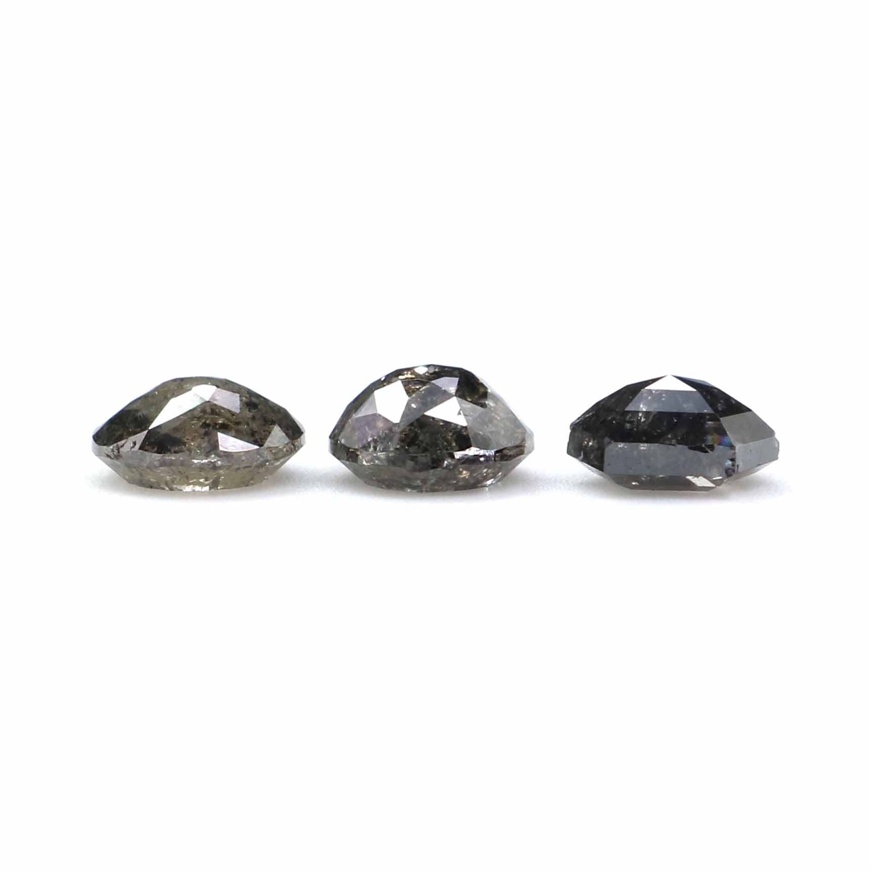 1.03 CT Natural Loose Mix Shape Diamond Salt And Pepper Mix Shape Diamond 4.35 MM Natural Black Grey Color Mix Shape Rose Cut Diamond QK2328