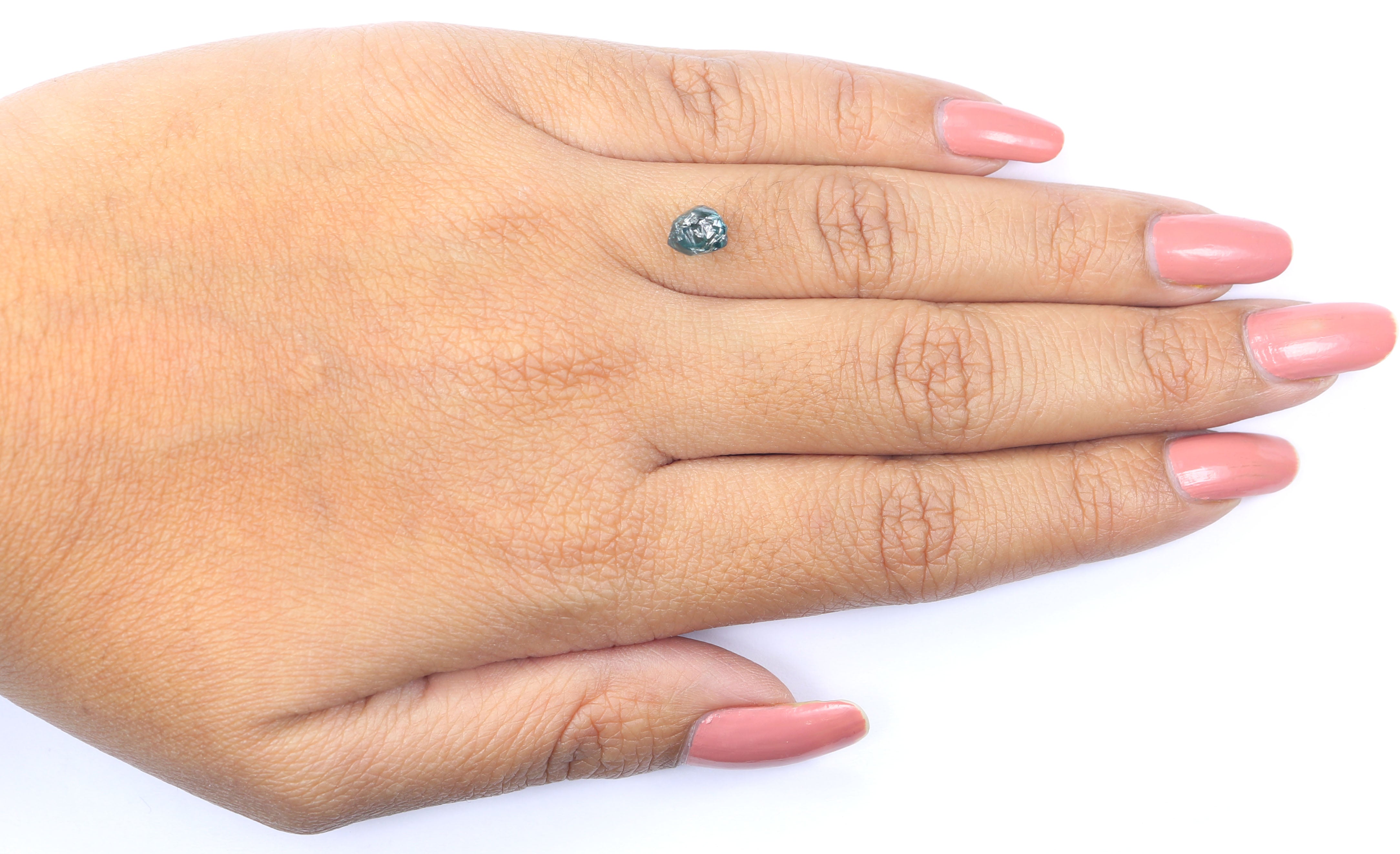 Natural Loose Rough Blue Color Diamond 1.48 CT 6.74 MM Rough Irregular Cut Diamond KDL2349