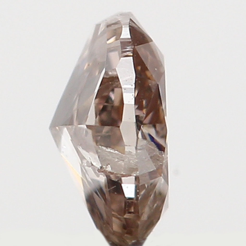 0.15 Ct Natural Loose Diamond, Oval Diamond, Brown Diamond, Antique Diamond, Rustic Diamond, Polished Diamond, Real Diamond L5444