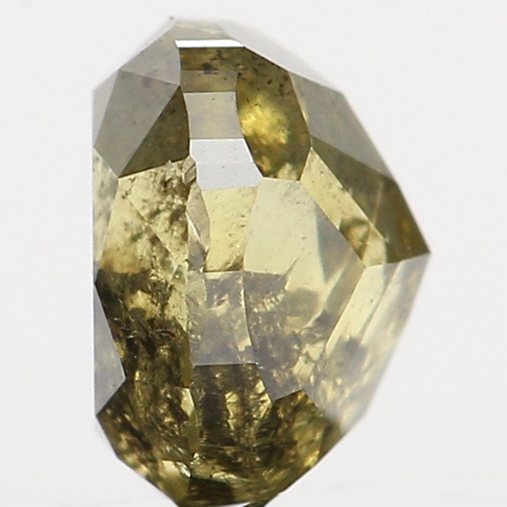 0.41 Ct Natural Loose Diamond, Cushion Diamond, Fancy  Diamond, Green Diamond, Yellow Diamond, Polished Diamond, Real Diamond L5634