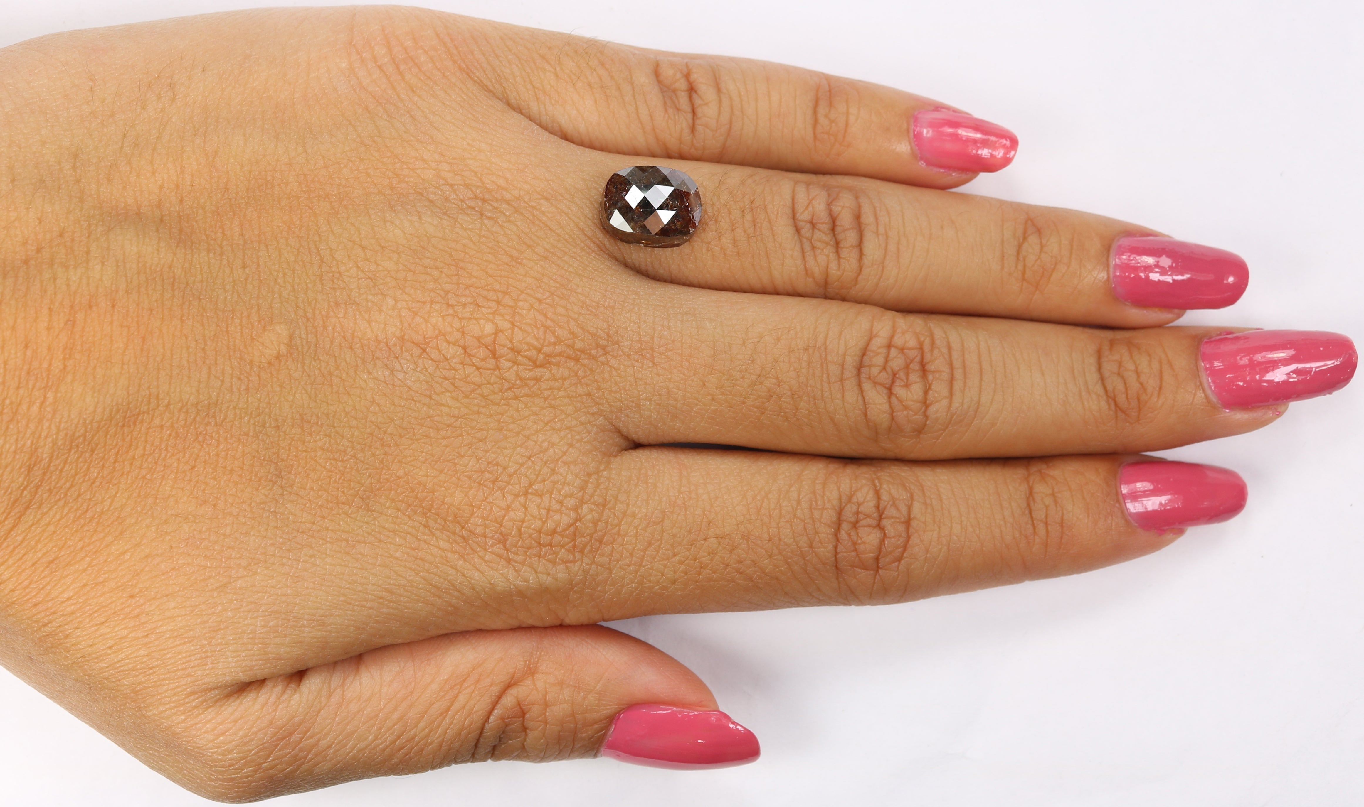 4.31 CT Natural Loose Oval Shape Diamond Brown Color Oval Cut Diamond 10.60 MM Natural Loose Brown Diamond Oval Rose Cut Diamond LQ1563