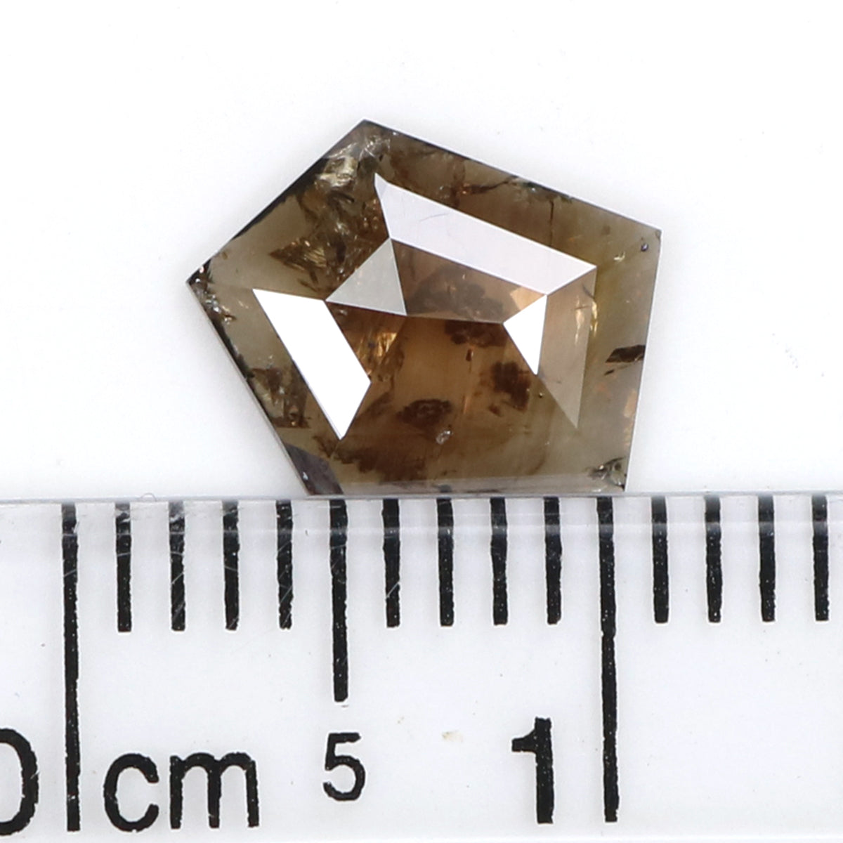 1.00 CT Natural Loose Shield Shape Diamond Brown Color Shield Cut Diamond 8.70 MM Natural Loose Brown Diamond Shield Rose Cut Diamond LQ7516