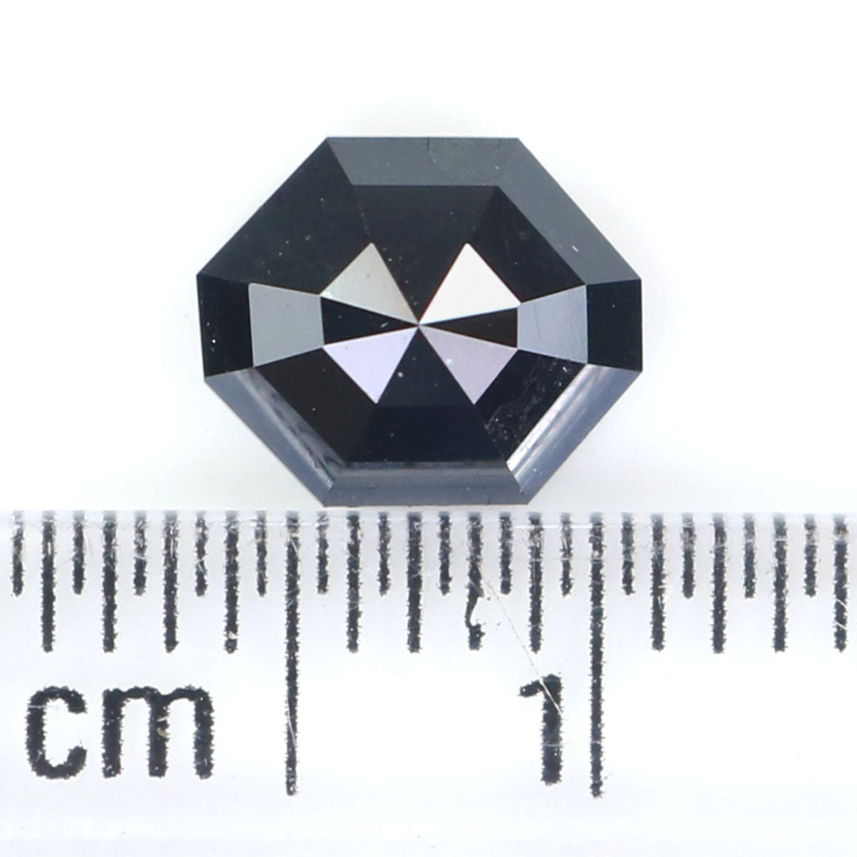 1.15 CT Natural Loose Octagon Diamond Black Color Octagon Diamond 7.30 MM Natural Loose Diamond Grey Color Octagon Rose Cut Diamond KQ2229