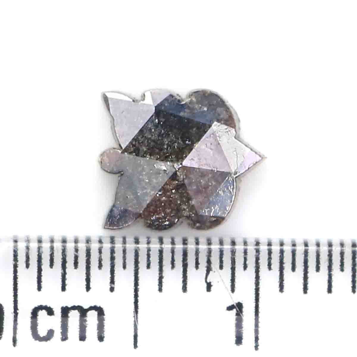 Natural Loose Butterfly Grey Color Diamond 1.06 CT 7.10 MM Butterfly Rose Cut Shape Diamond KR1181