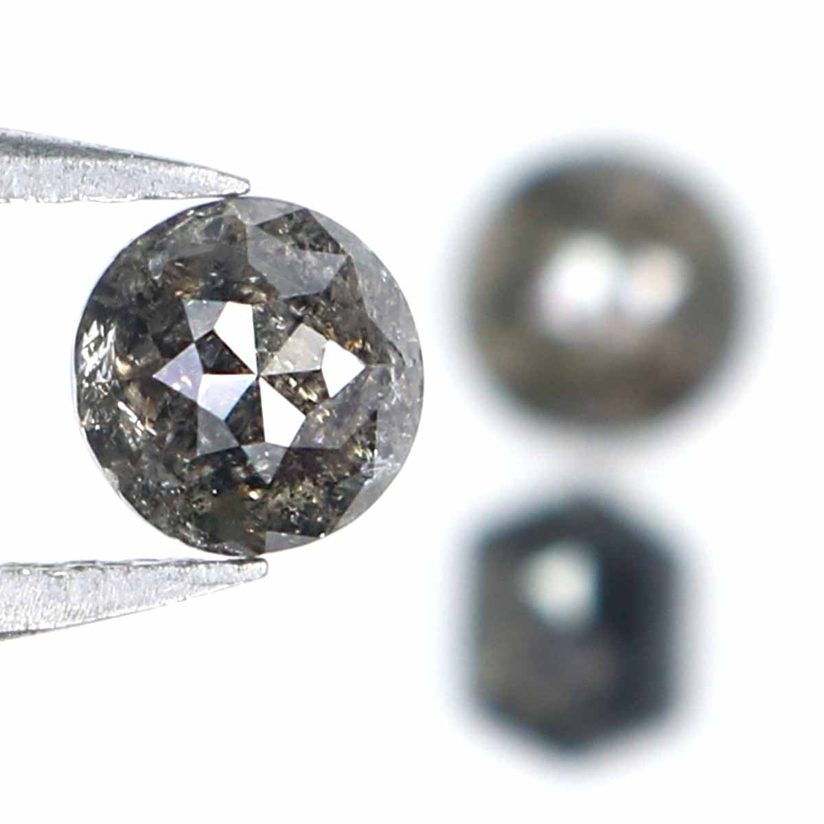 1.03 CT Natural Loose Mix Shape Diamond Salt And Pepper Mix Shape Diamond 4.35 MM Natural Black Grey Color Mix Shape Rose Cut Diamond QK2328