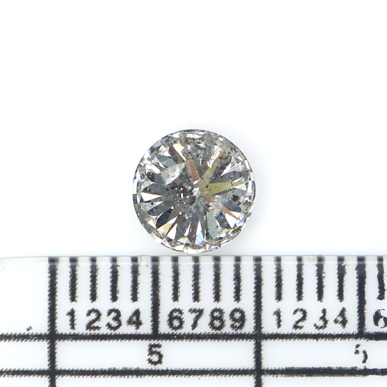 Natural Loose Round Brilliant Cut Diamond White - F Color 0.97 CT 6.05 MM Round Shape Brilliant Cut Diamond L2645