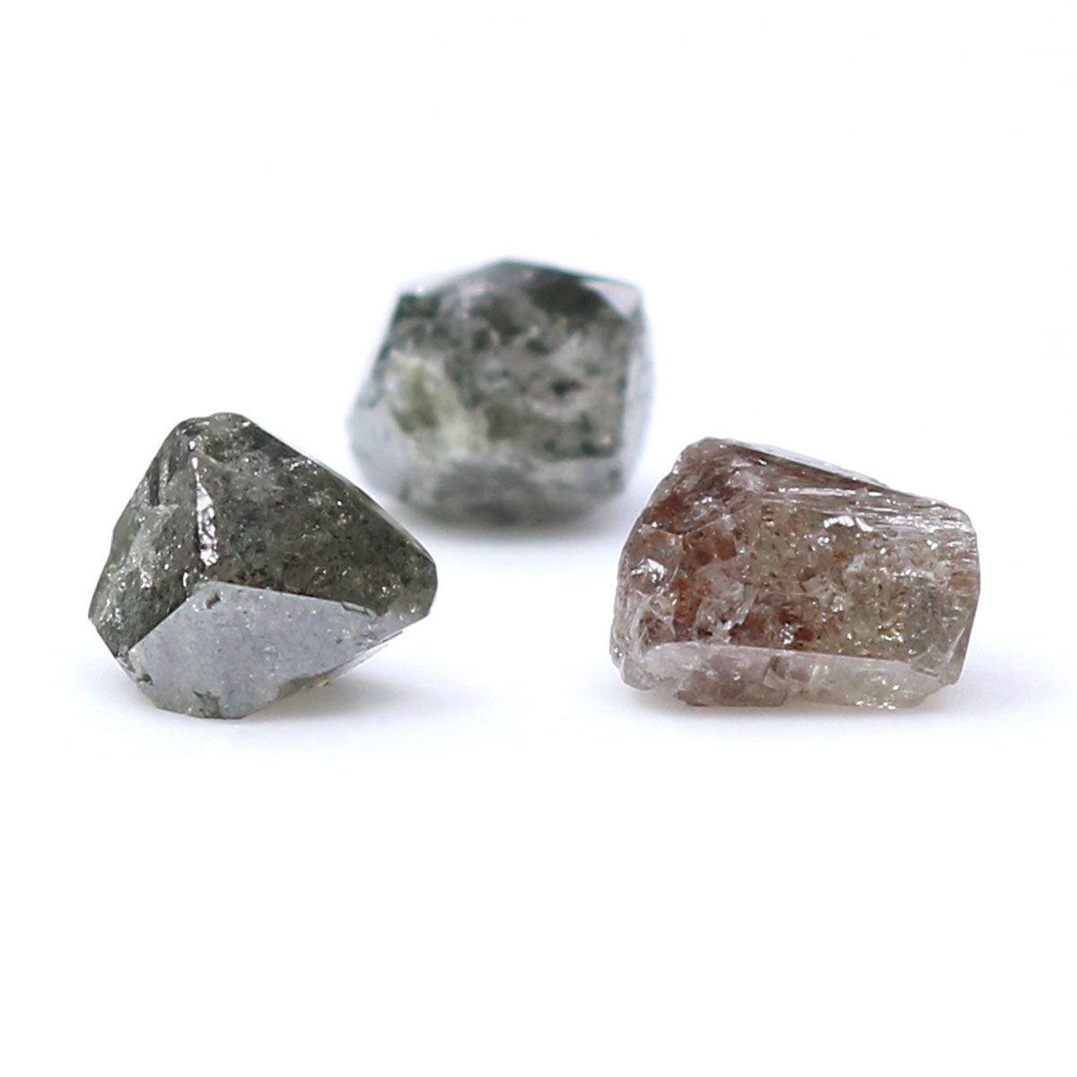 3.74 CT Natural Loose Rough Shape Diamond Salt And Pepper Rough Cut Diamond 5.85 MM Natural Black Grey Rough Irregular Cut Diamond KQ2528