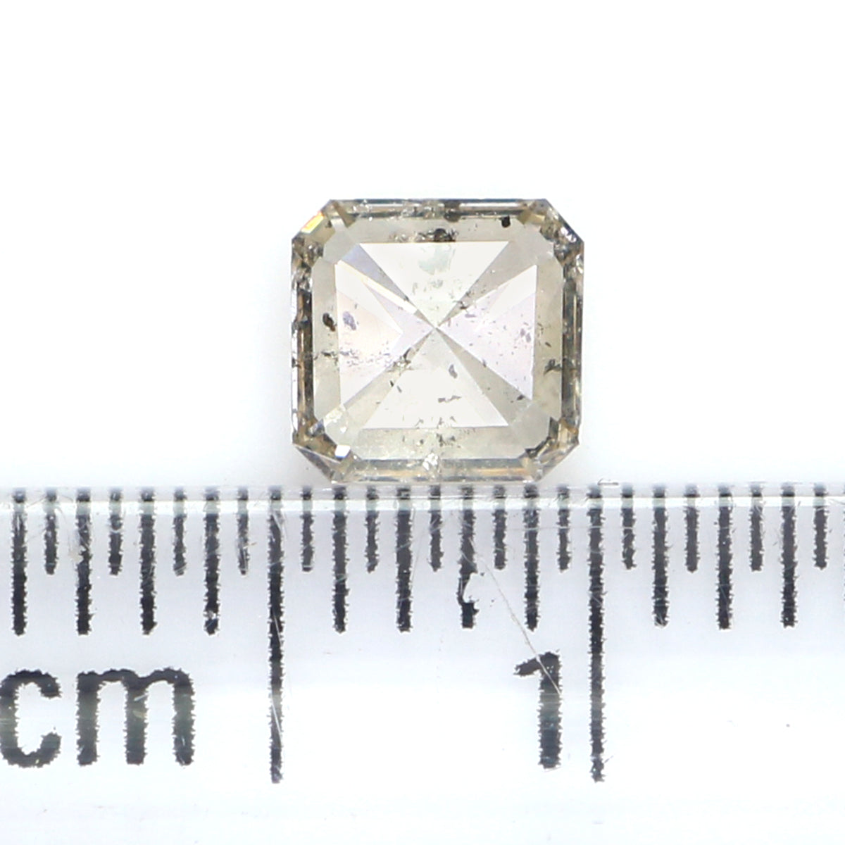 0.42 CT Natural Loose Radiant Shape Diamond Brown Color Radiant Cut Diamond 4.60 MM Natural Brown Diamond Radiant Rose Cut Diamond LQ5960