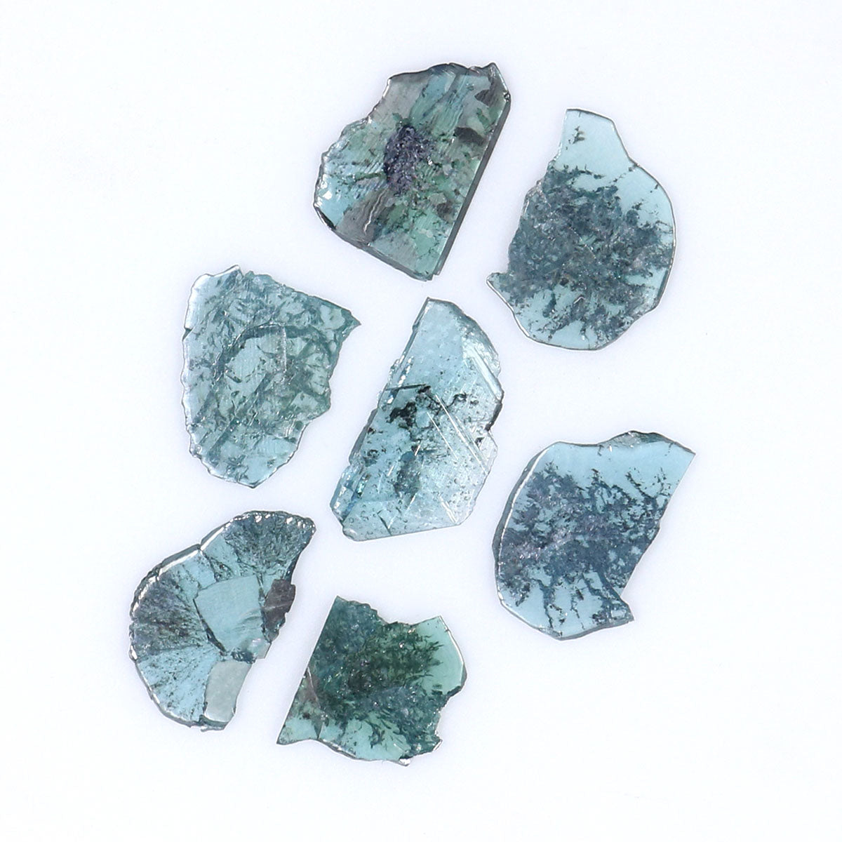 1.14 CT Natural Loose Slice Shape Diamond Blue Color Slice Cut Diamond 6.00 MM Natural Loose Blue Color Slice Irregular Cut Diamond LQ9175