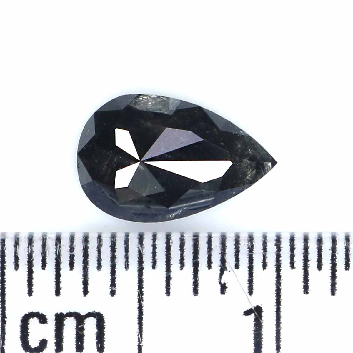 0.67 Ct Natural Loose Pear Shape Diamond Salt And Pepper Pear Cut Diamond 7.30 MM Natural Loose Diamond Pear Shape Rose Cut Diamond LQ2371