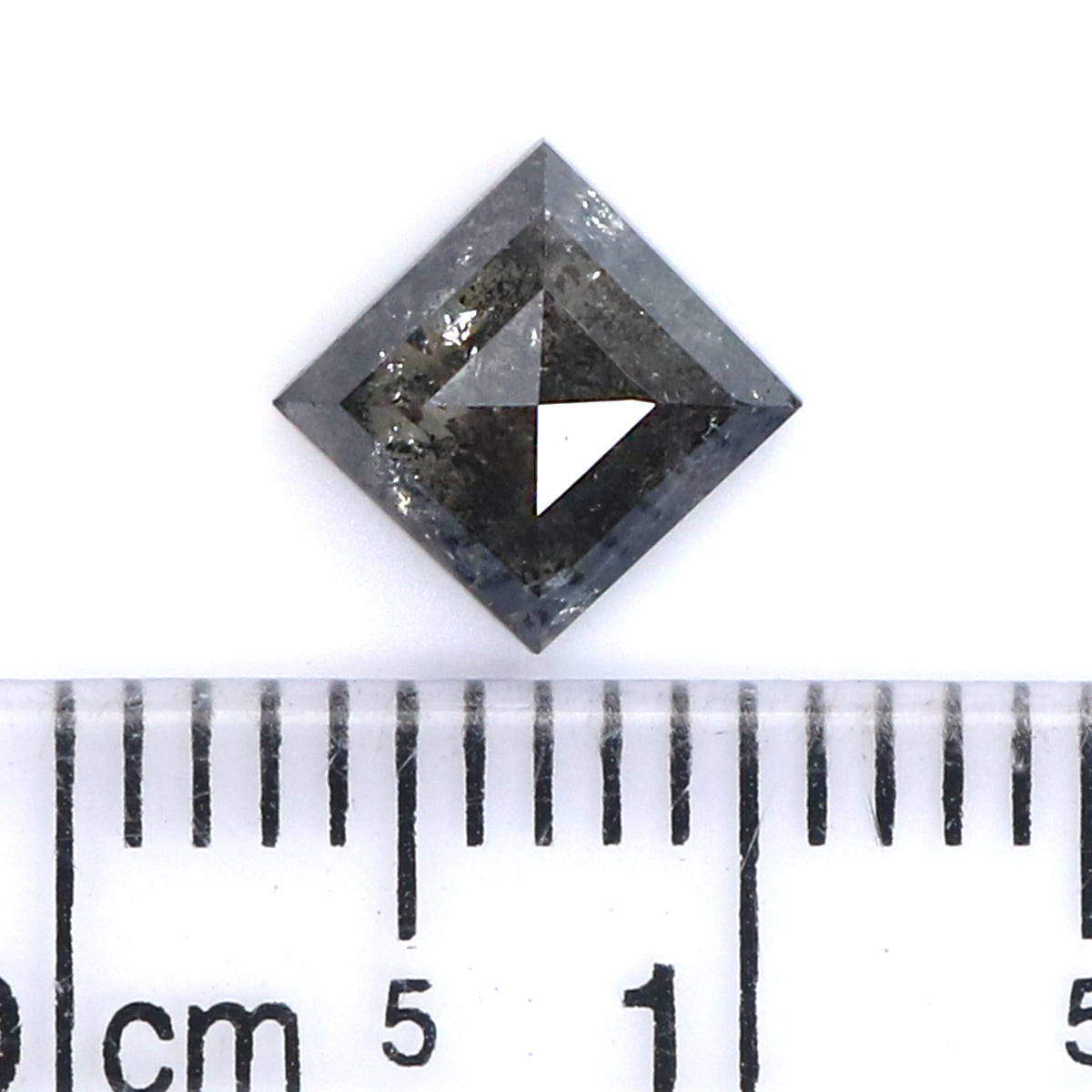 0.88 CT Natural Loose Kite Shape Diamond Salt And Pepper Kite Shape Diamond 7.80 MM Natural Black Grey Color Kite Rose Cut Diamond QL2107