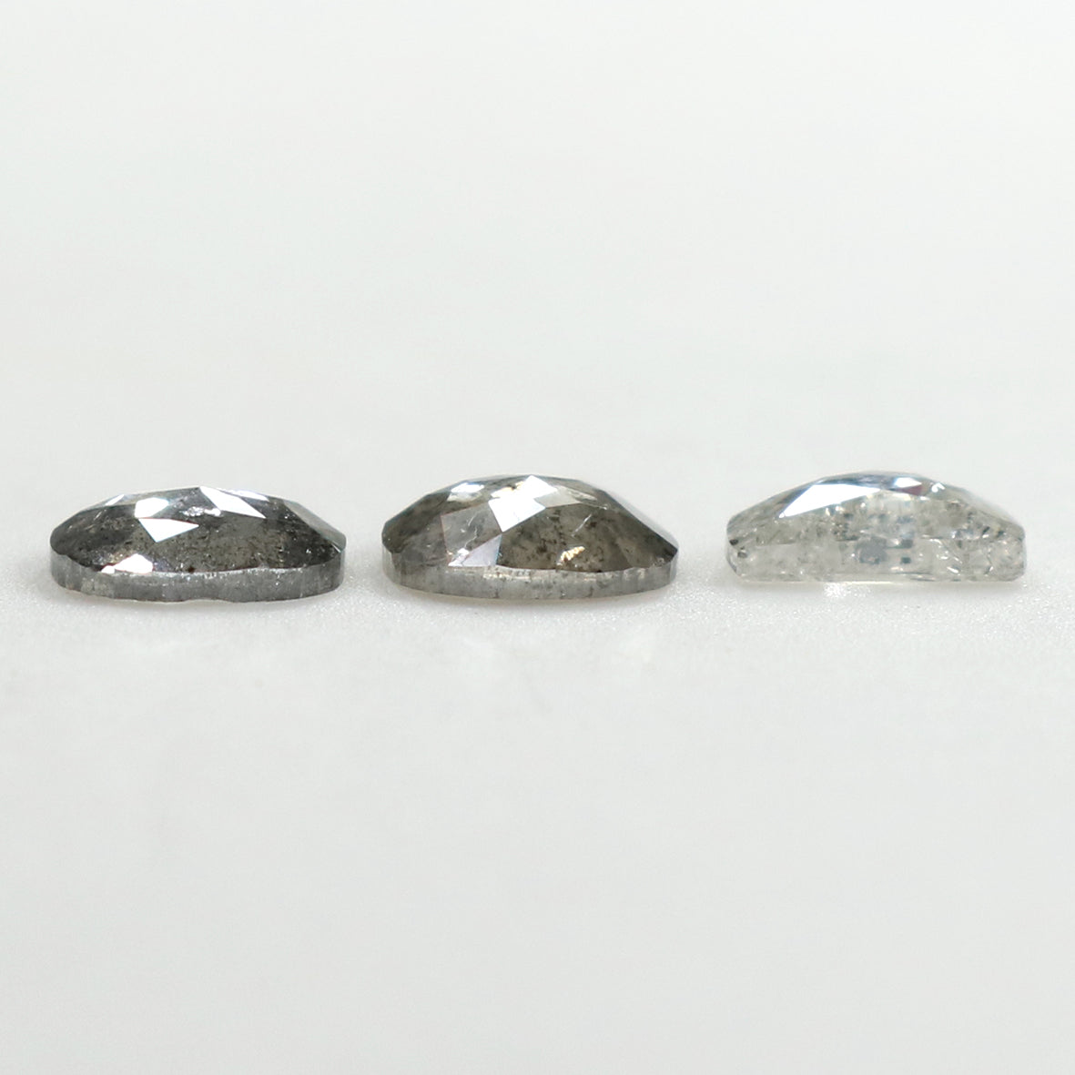 Natural Loose Mix Shape Salt And Pepper Diamond Black Grey Color 0.80 CT 4.80 MM Mix Shape Shape Rose Cut Diamond KDL184