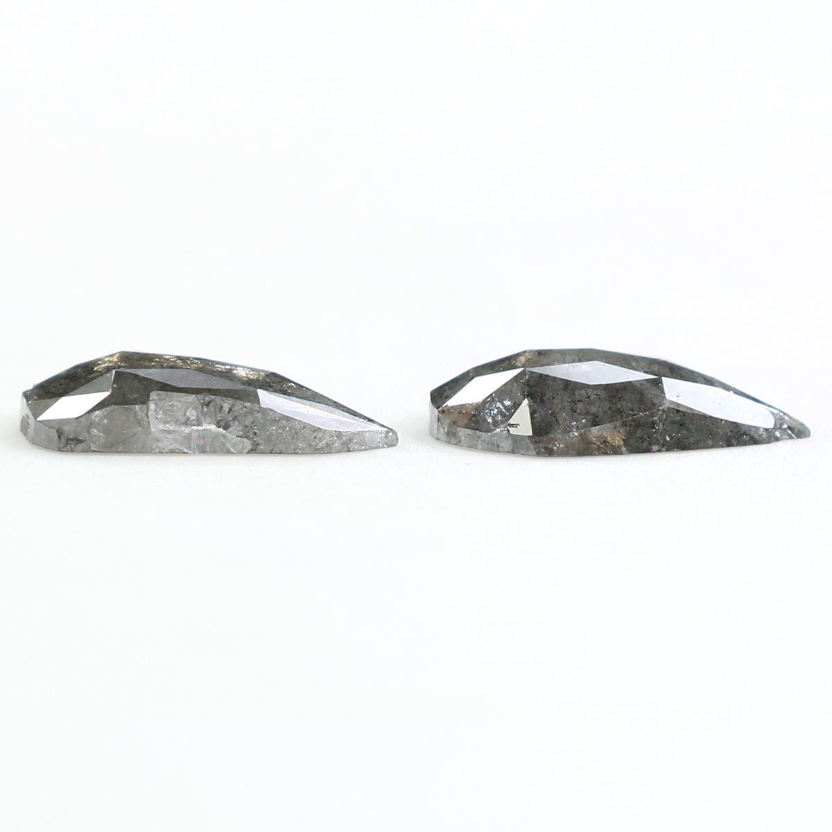 1.57 CT Natural Loose Antique Cut Pair Diamond Salt And Pepper Antique Shape Diamond 9.25 MM Natural Loose Antique Rose Cut Diamond LQ1617