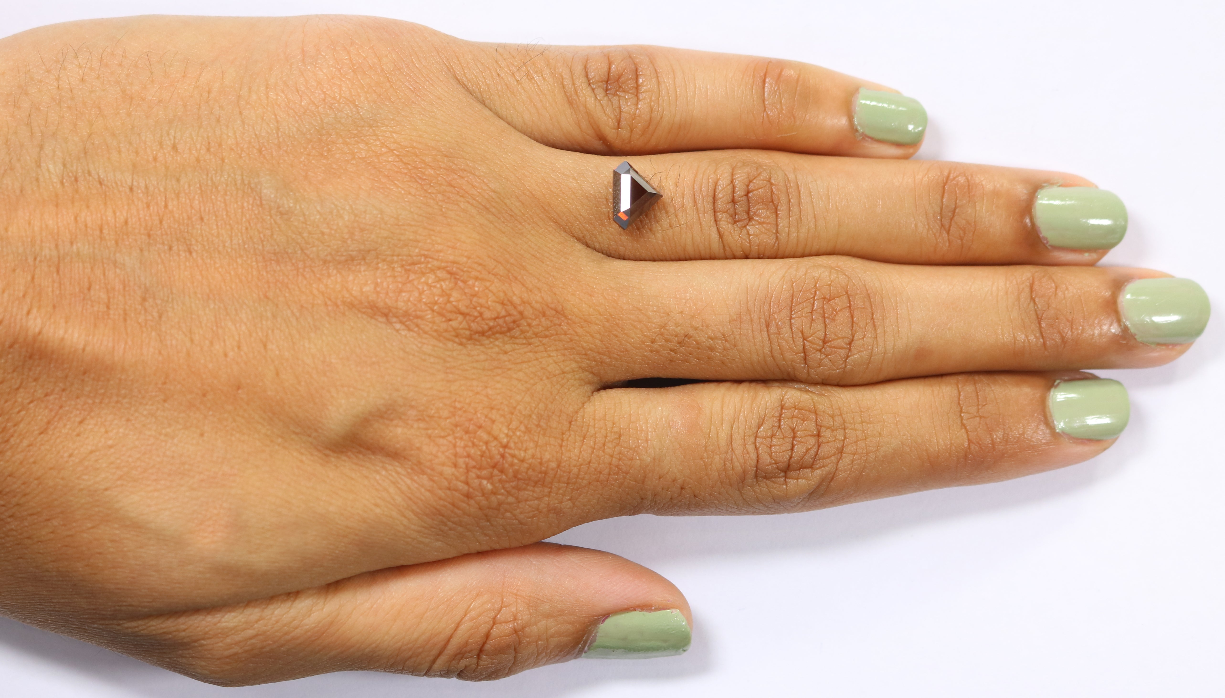 1.70 CT Natural Loose Shield Shape Diamond Brown Color Shield Shape Diamond 6.85 MM Natural Loose Diamond Shield Rose Cut Diamond QL1866