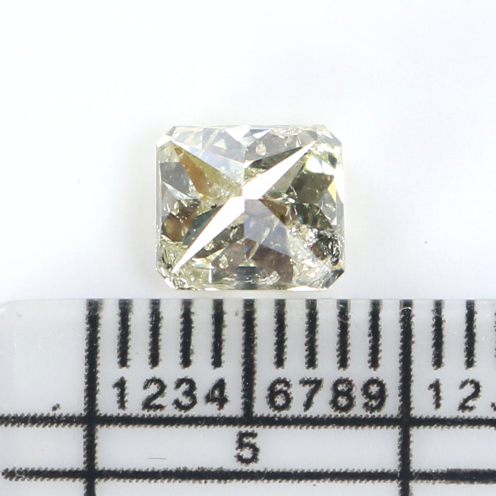 1.48 CT Natural Loose Radiant Shape Diamond White - J Color Radiant Cut Diamond 6.05 MM Natural Loose Radiant Brilliant Cut Diamond QL2640