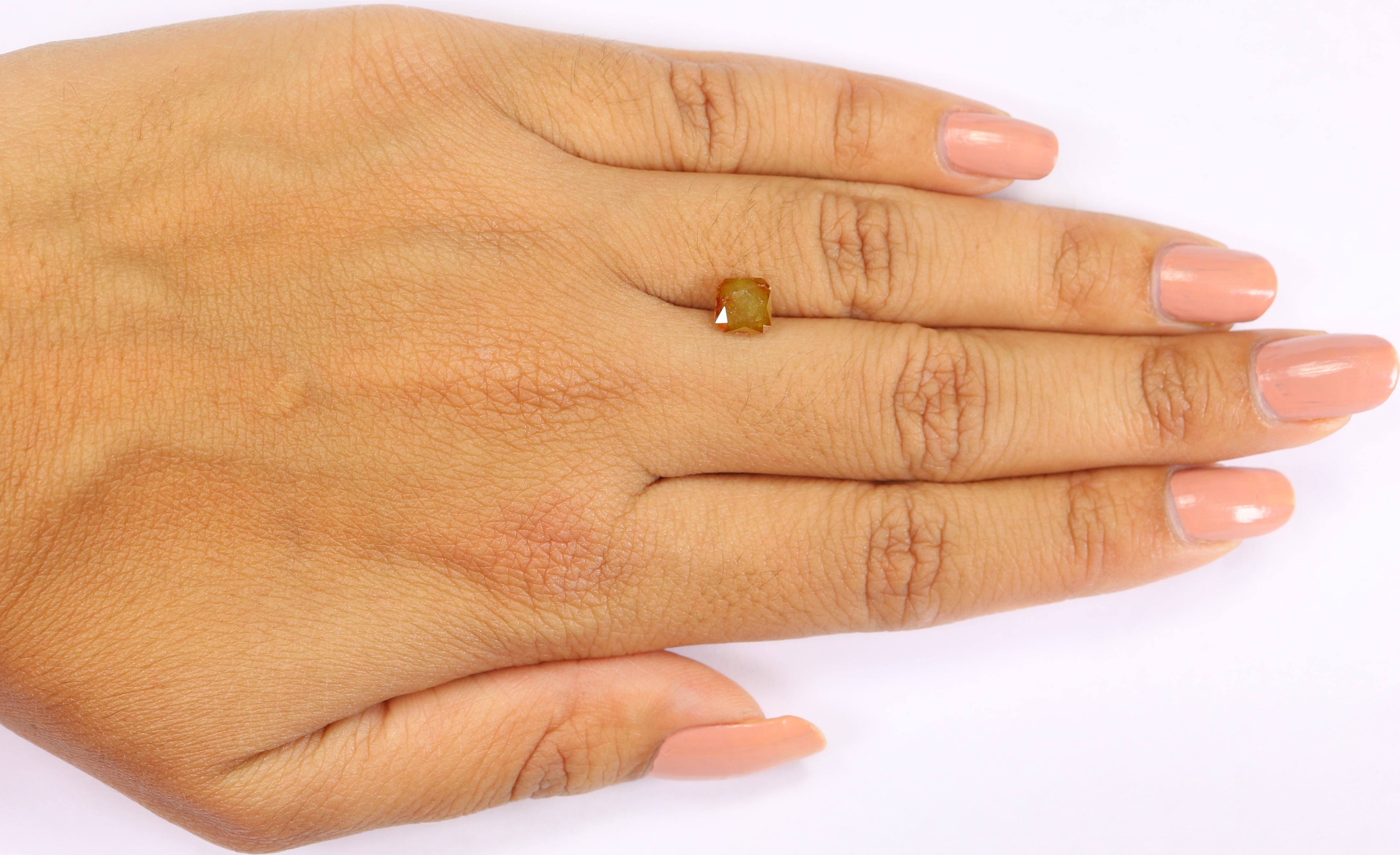 1.19 CT Natural Loose Radiant Shape Diamond Yellow Color Radiant Diamond 5.80 MM Natural Yellow Color Radiant Brilliant Cut Diamond KQ621