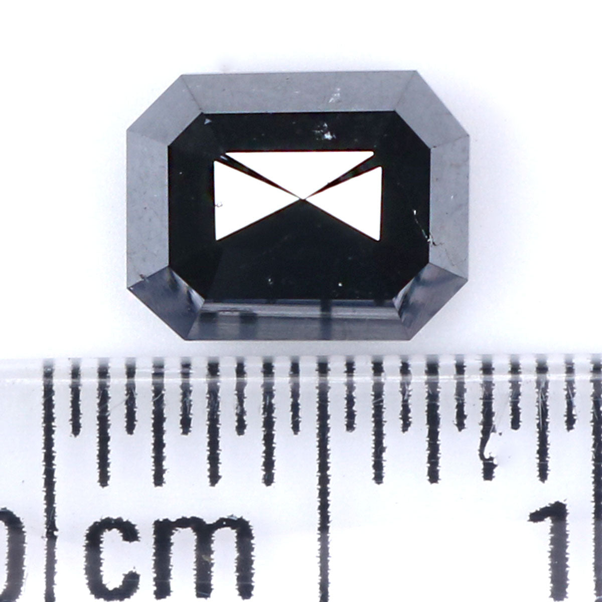 1.07 CT Natural Loose Emerald Shape Diamond Black Color Emerald Cut Diamond 6.25 MM Natural Loose Emerald Shape Rose Cut Diamond QL2217