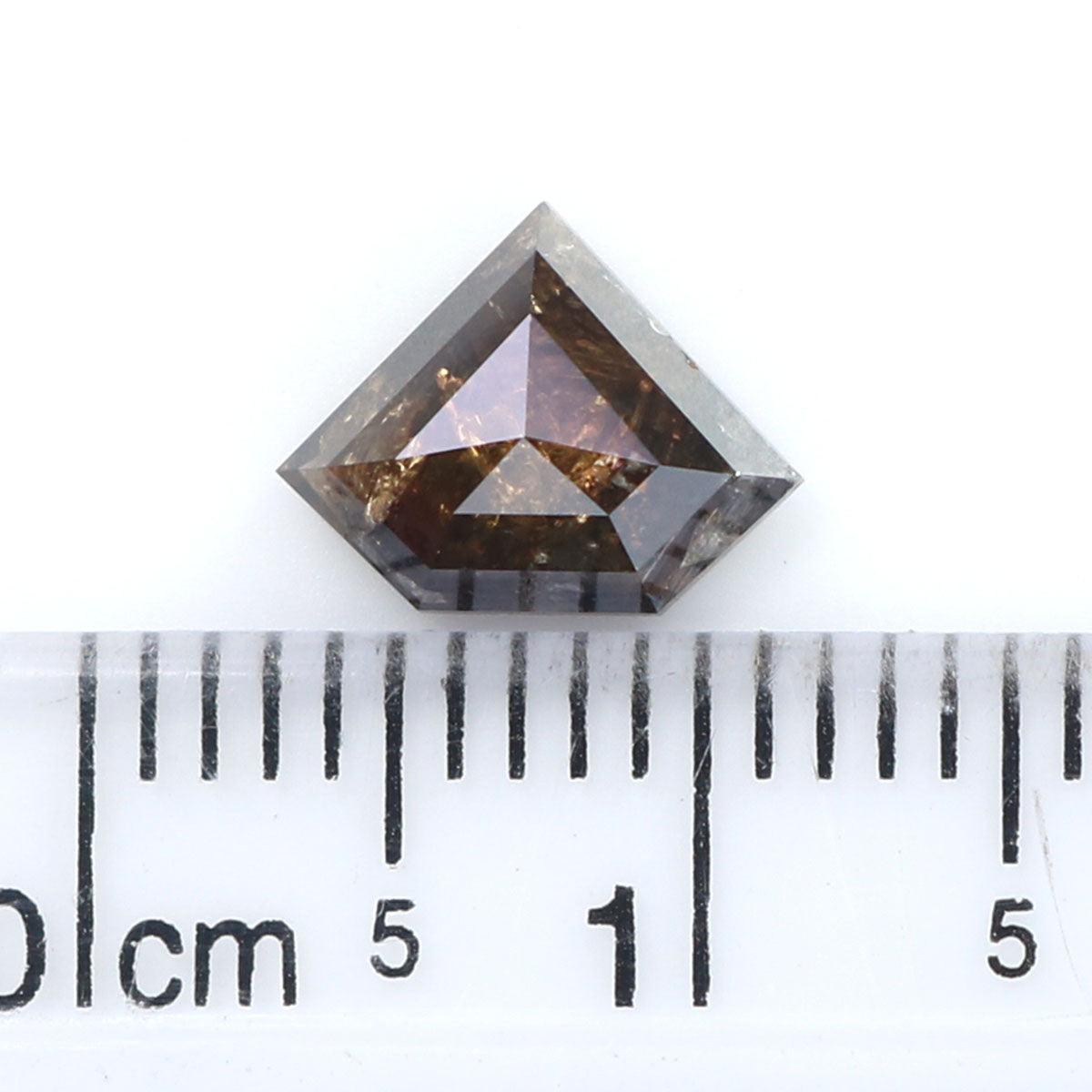 1.21 CT Natural Loose Shield Shape Diamond Brown Color Shield Cut Diamond 6.75 MM Natural Loose Black Diamond Shield Rose Cut Diamond LQ9591