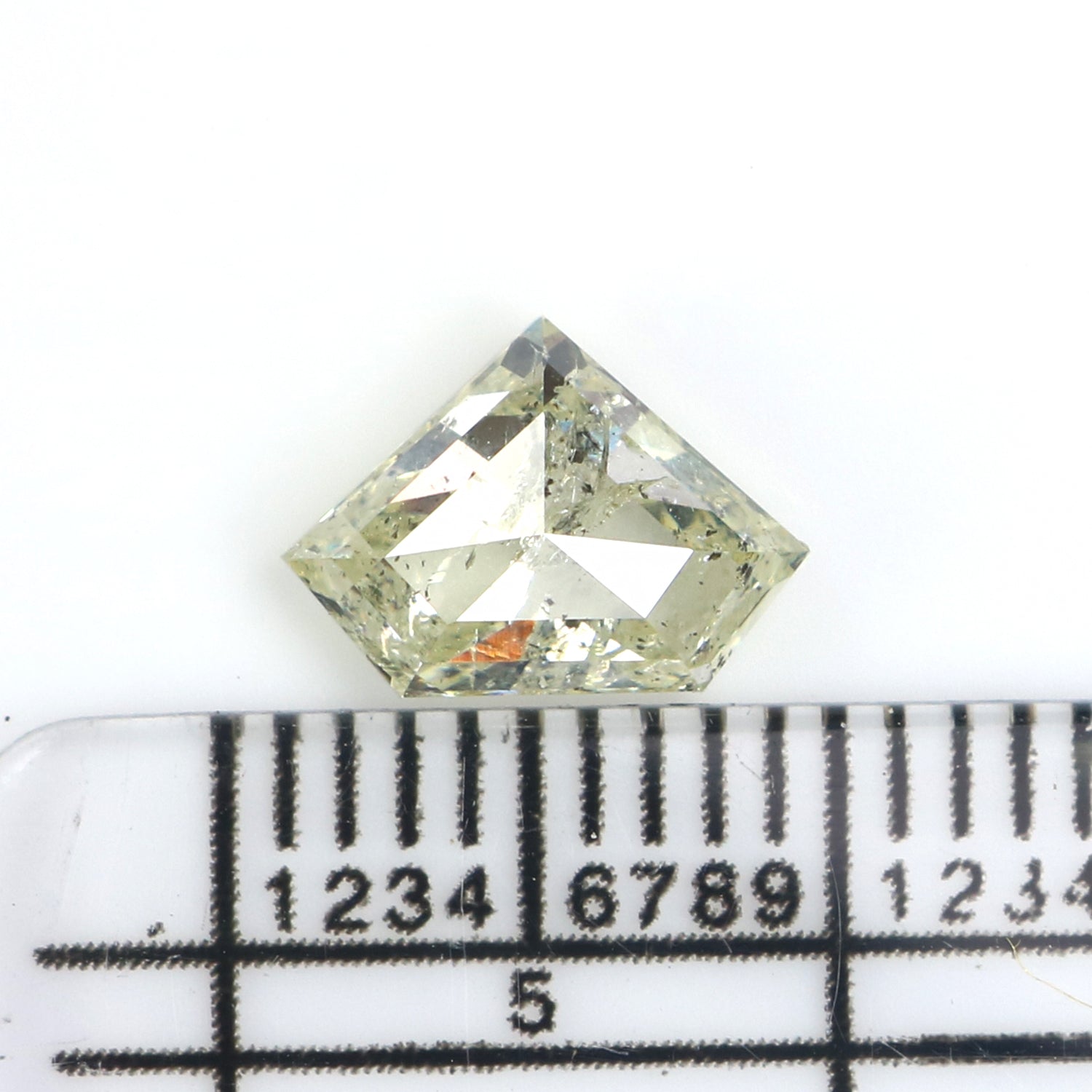 1.21 Ct Natural Loose Shield Shape Diamond White -J Color Shield Cut Diamond 6.25 MM Natural White -J Diamond Shield Rose Cut Diamond LQ2575
