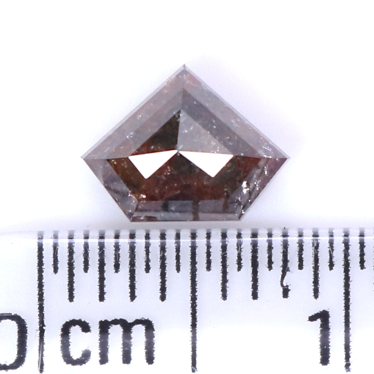0.83 CT Natural Loose Shield Shape Diamond Brown Color Shield Cut Diamond 5.30 MM Natural Loose Black Color Shield Rose Cut Diamond LQ5421