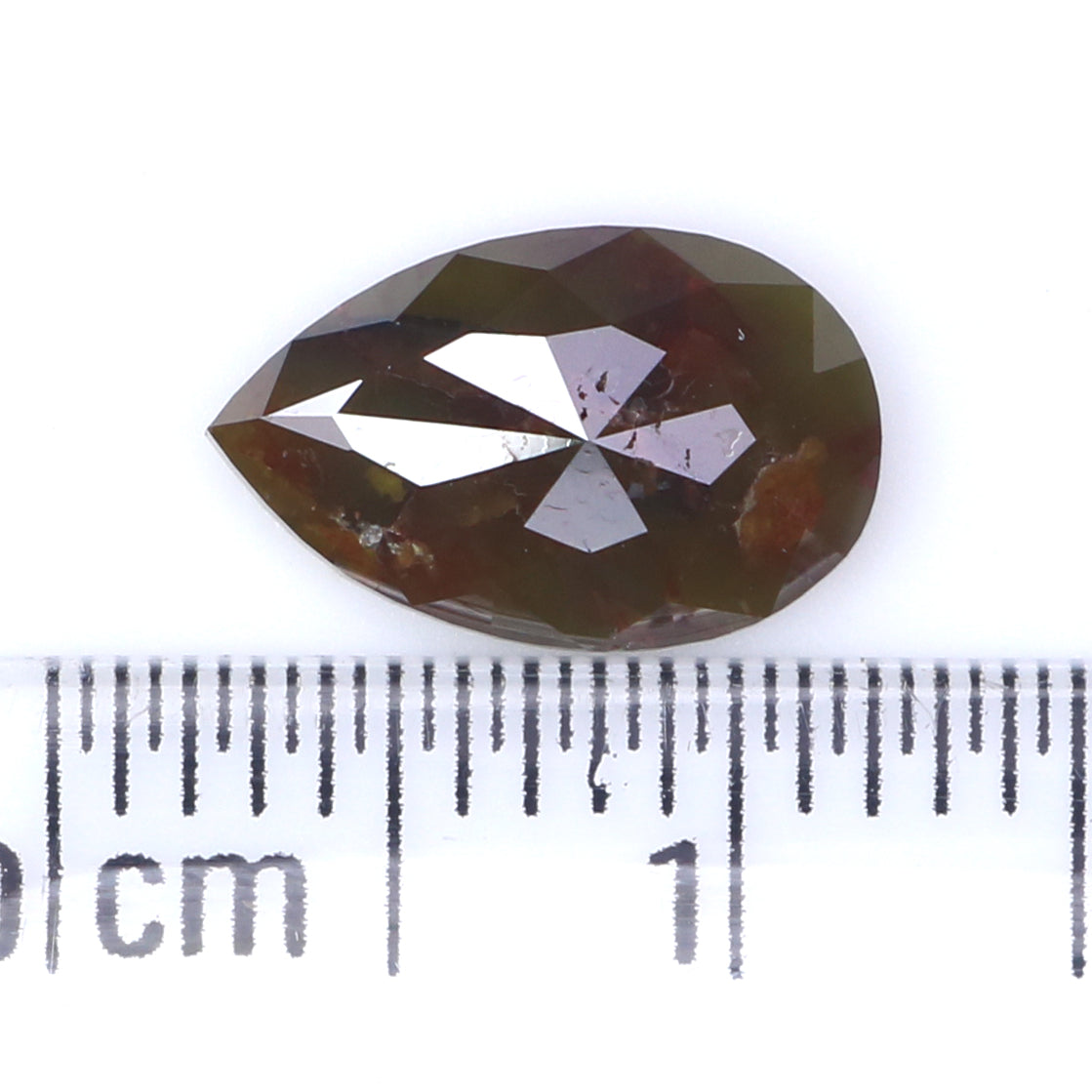 1.47 CT Natural Loose Pear Shape Diamond Yellow Color Pear Cut Diamond 9.90 MM Natural Brown Color Diamond Pear Brilliant Cut Diamond KQ2521