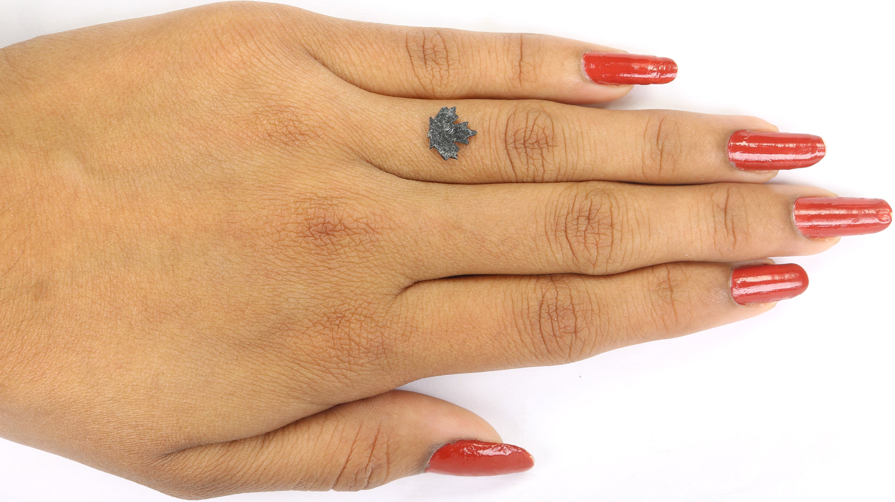 0.73 CT Natural Loose Diamond, Canadian Maple Leaf Diamond, Black Diamond, Antique Diamond, Real Diamond, Polished Diamond, KDL833