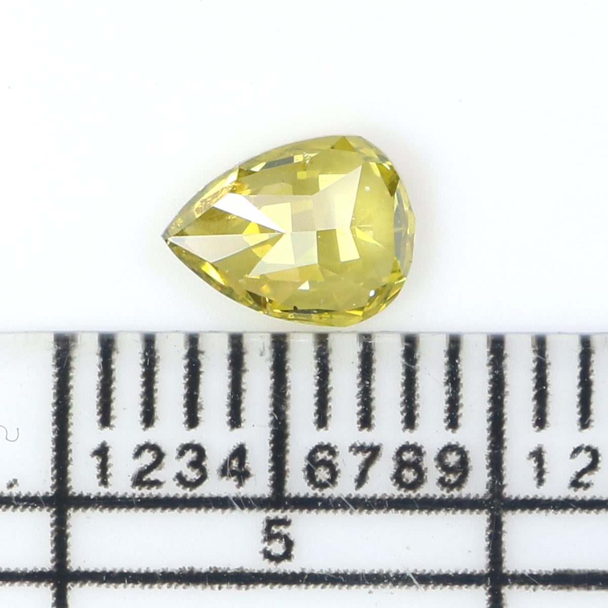 0.40 CT Natural Loose Pear Shape Diamond Yellow Color Pear Cut Diamond 5.85 MM Natural Loose Green Diamond Pear Brilliant Cut Diamond LQ6514
