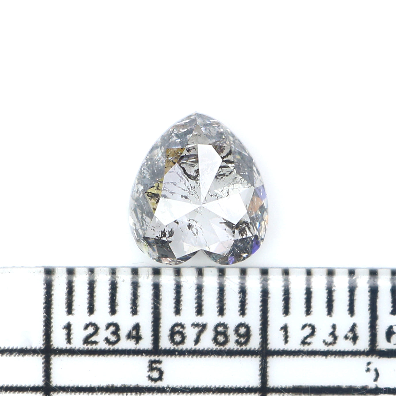 1.54 CT Natural Loose Heart Shape Diamond White - G Heart Cut Diamond 7.10 MM Natural Loose White - G Color Heart Rose Cut Diamond QL2598