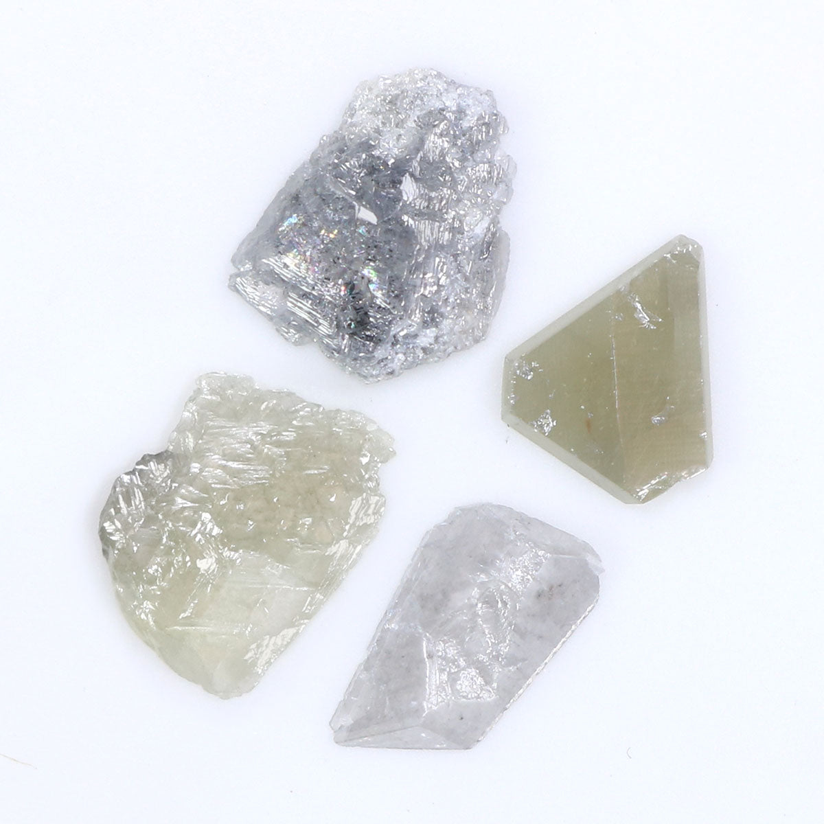 2.04 CT Natural Loose Slice Shape Diamond Grey Color Slice Cut Diamond 7.00 MM Natural Loose Grey Color Slice Irregular Cut Diamond LQ8931