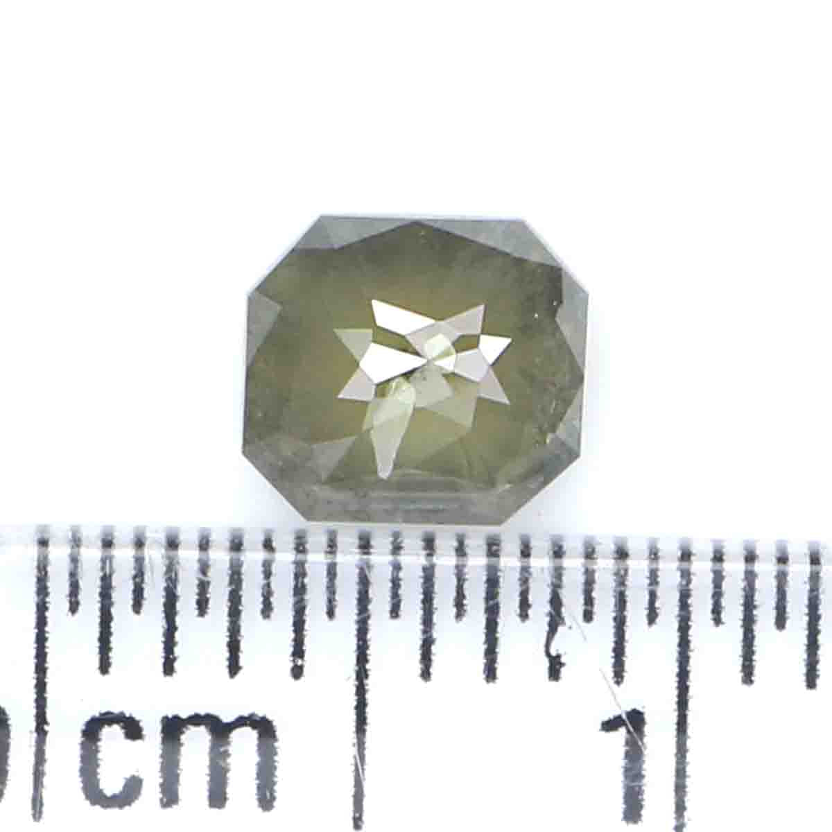 0.68 CT Natural Loose Radiant Shape Diamond Grey Color Radiant Cut Diamond 5.30 MM Natural Loose Grey Color Radiant Rose Cut Diamond LQ7485