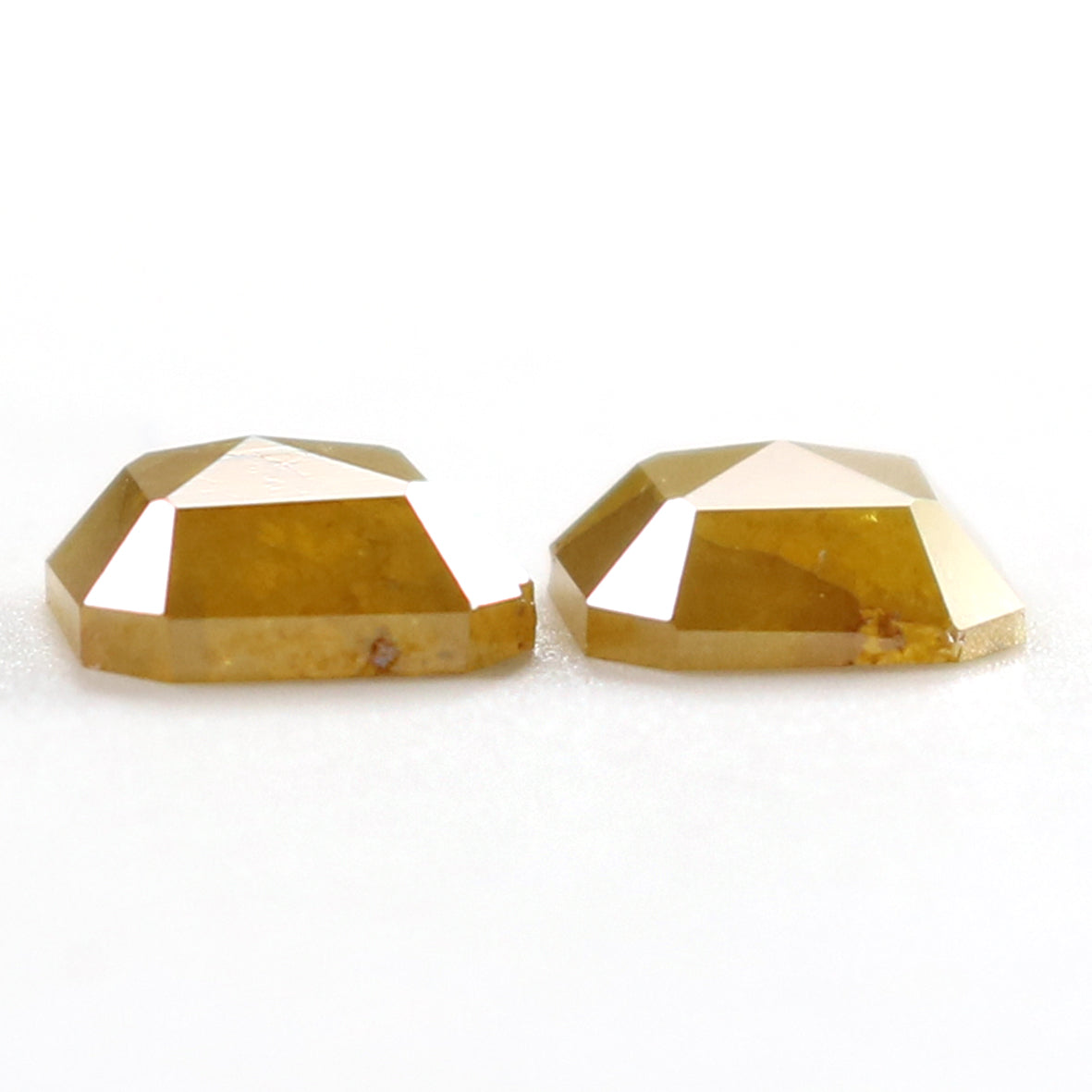 Natural Loose Radiant Diamond Yellow Color 1.10 CT 5.20 MM Radiant Shape Rose Cut Diamond KDK1275