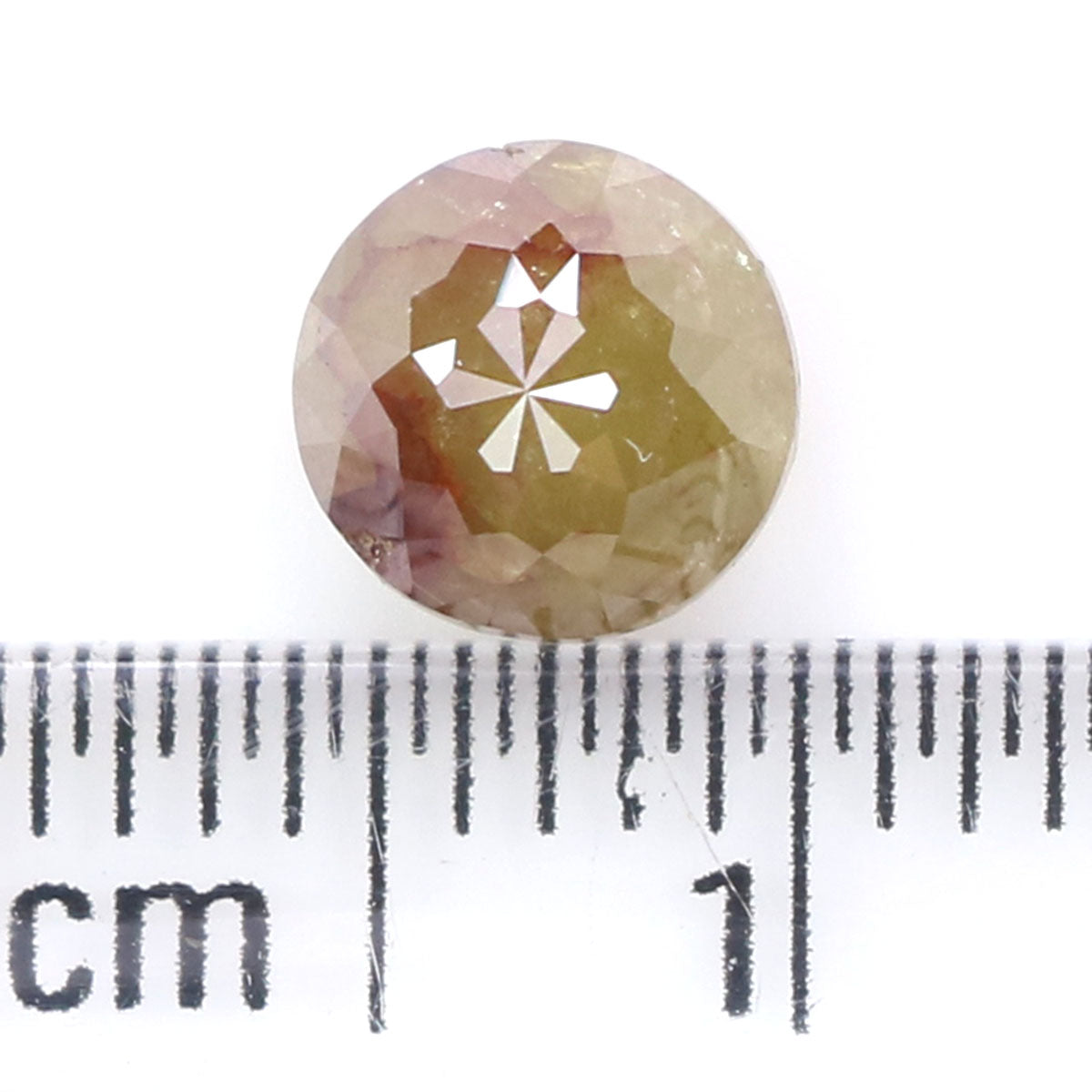 1.33 CT Natural Loose Round Rose Cut Diamond Brown Color Round Shape Diamond 5.90 MM Natural Yellow Color Round Rose Cut Diamond LQ8848